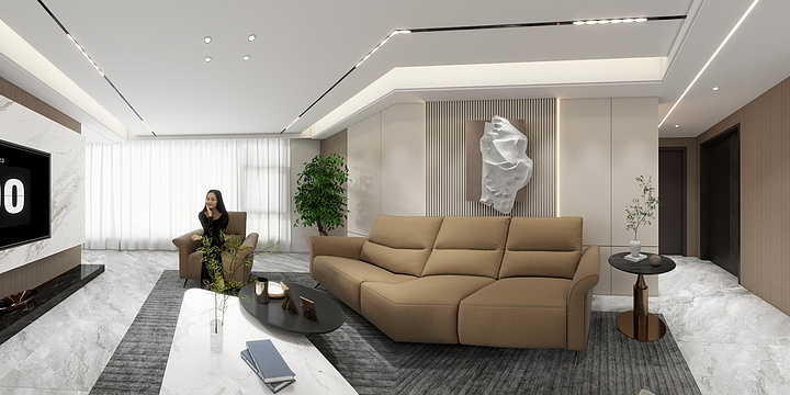 顾家家居2024-龙城首府东现代-145-装修设计方案