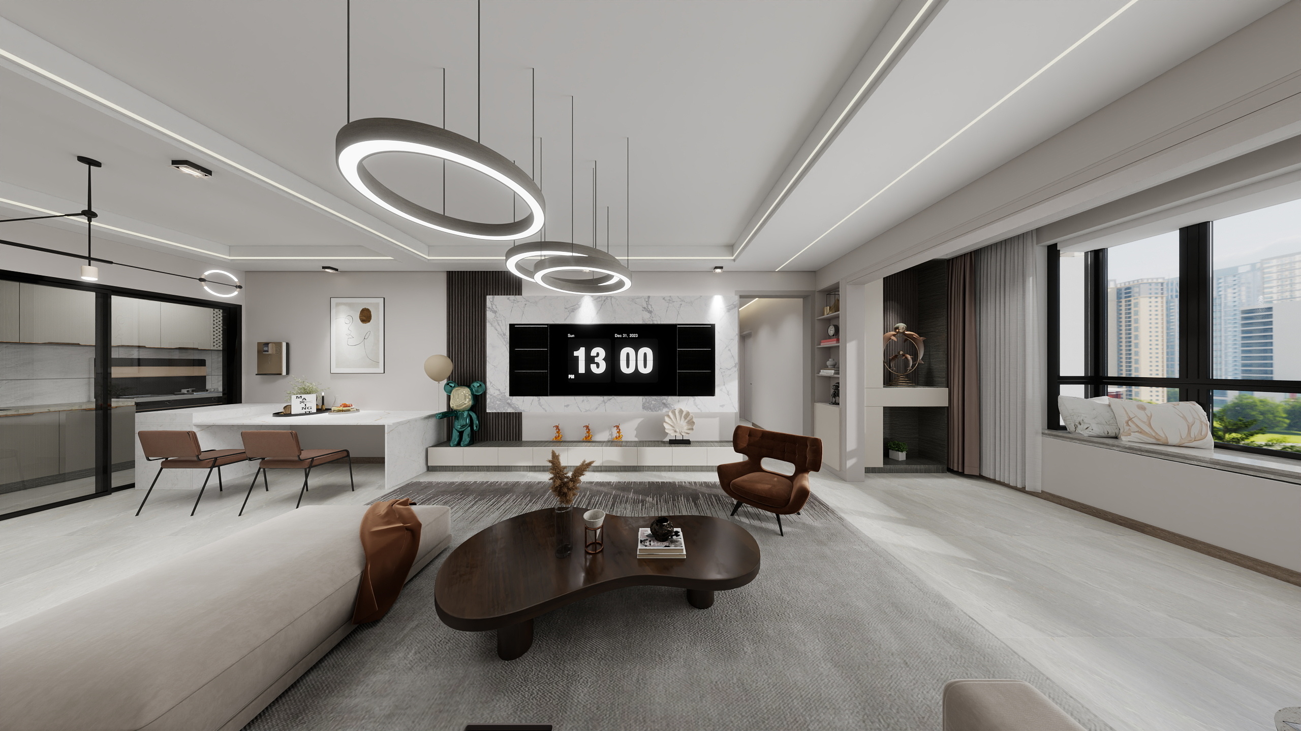 冉桂华-天百名宅花园3室两厅2卫1橱现代简约116㎡3室-装修设计方案