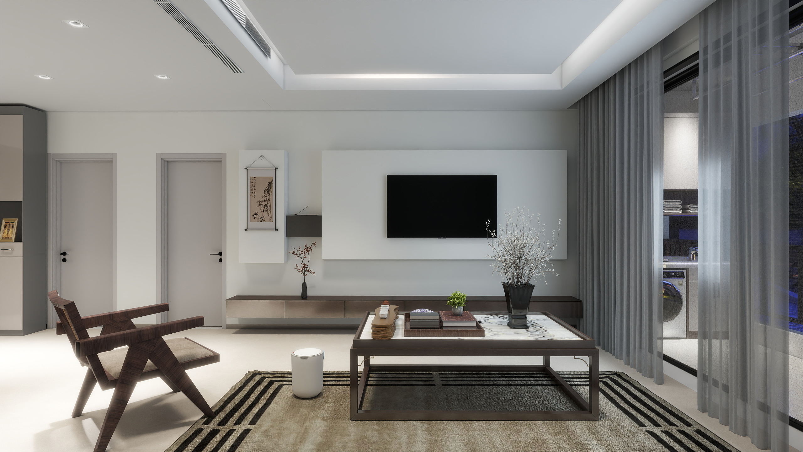 鱼小俞-新中式小平层-装修设计方案