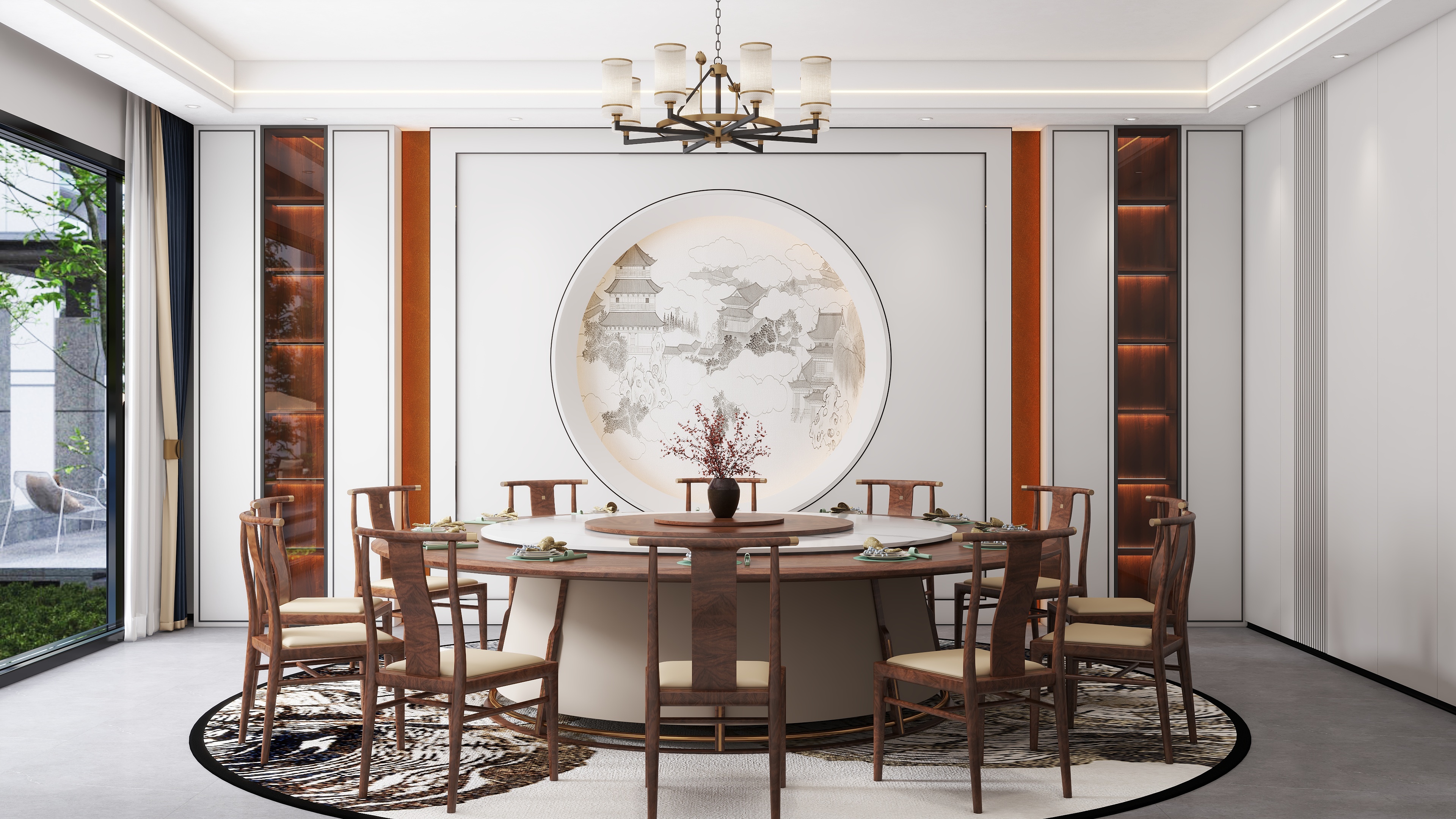WANGJC一-2024.10.9新中式餐厅设计-装修设计方案