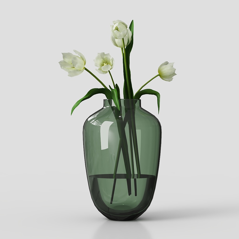 法式花艺摆件3D模型
