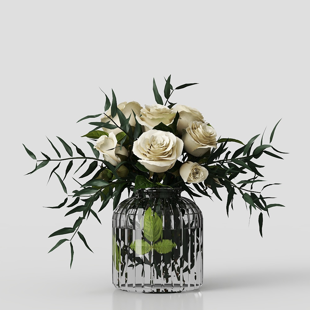 欧式花艺摆件3D模型