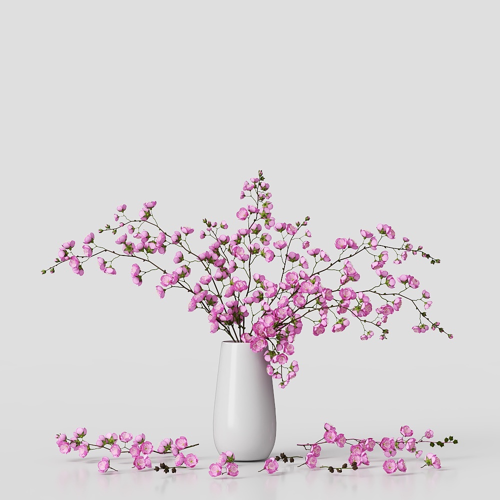 法式花艺摆件3D模型