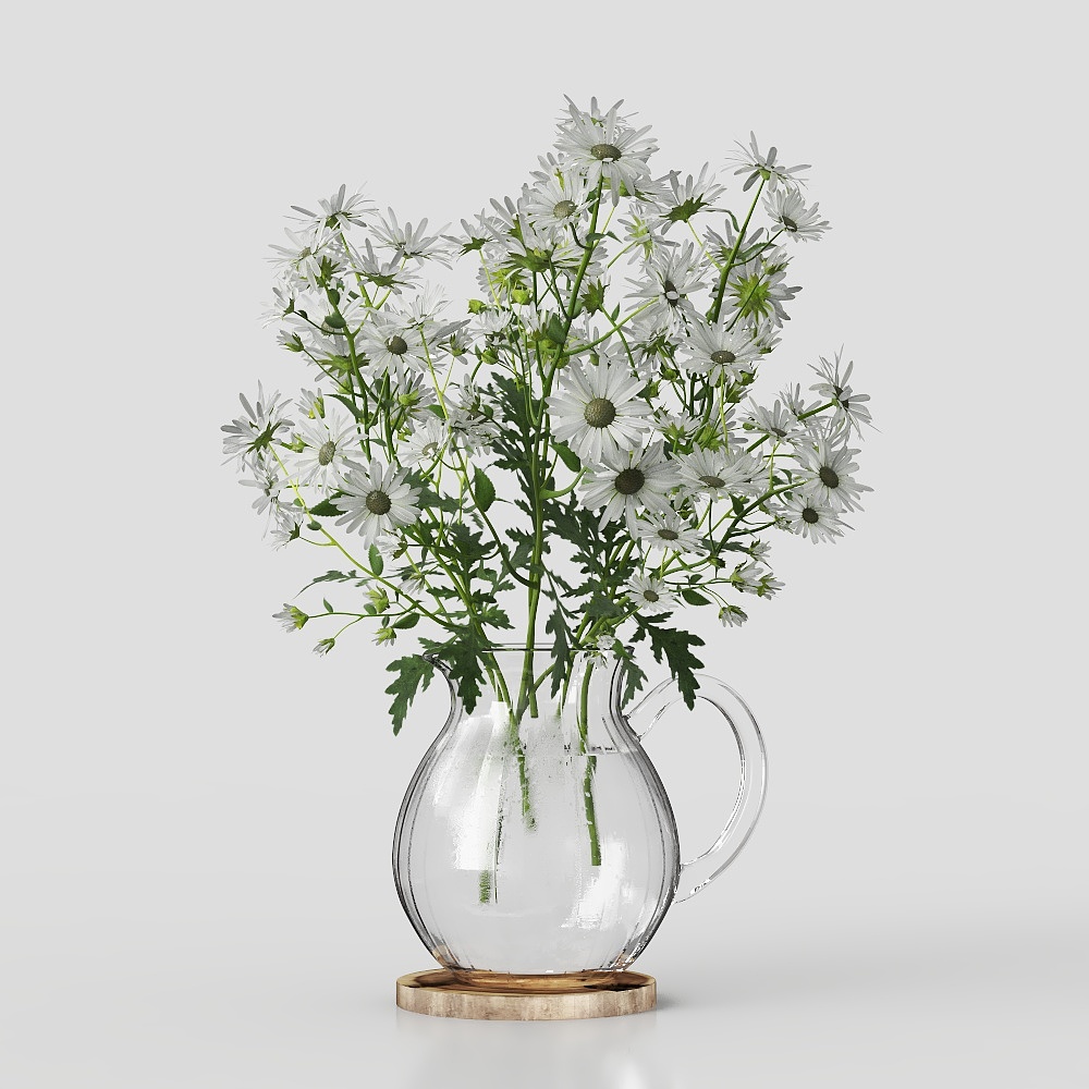 玻璃花瓶花卉