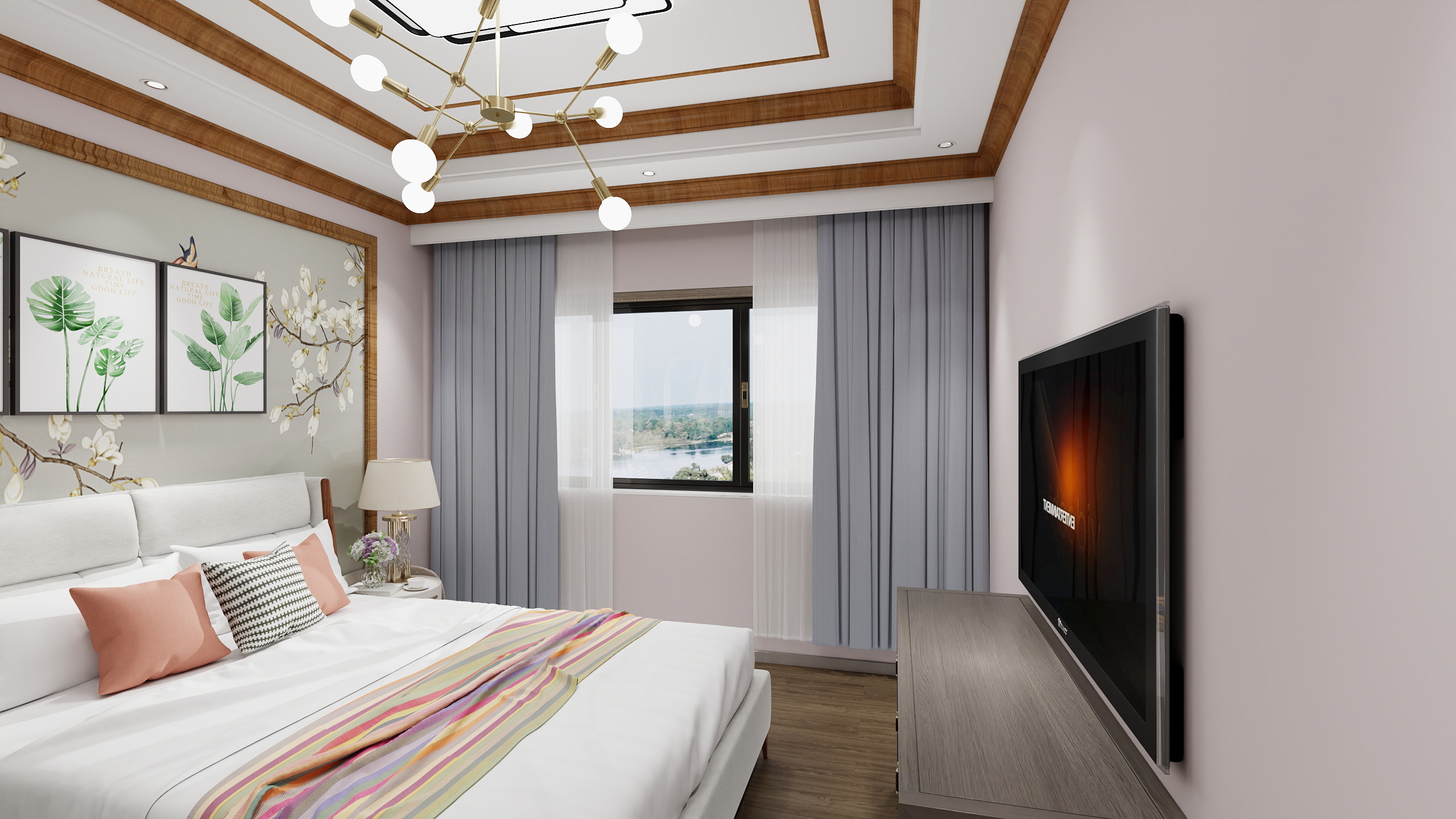 玉树市百易装饰-中德英伦联邦110㎡3室-装修设计方案