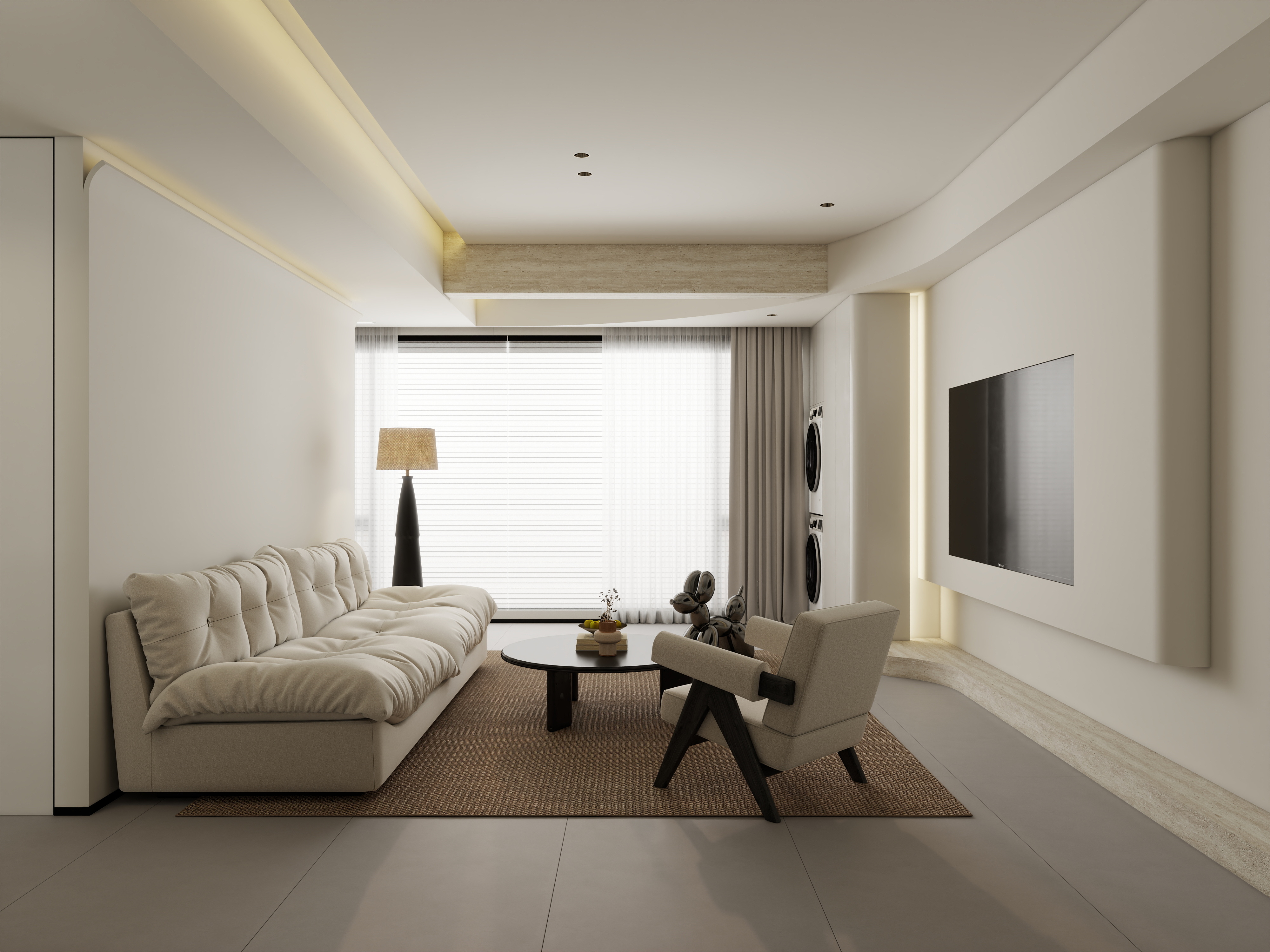 常科-《玖龙台》姹寂极简｜89平-装修设计方案