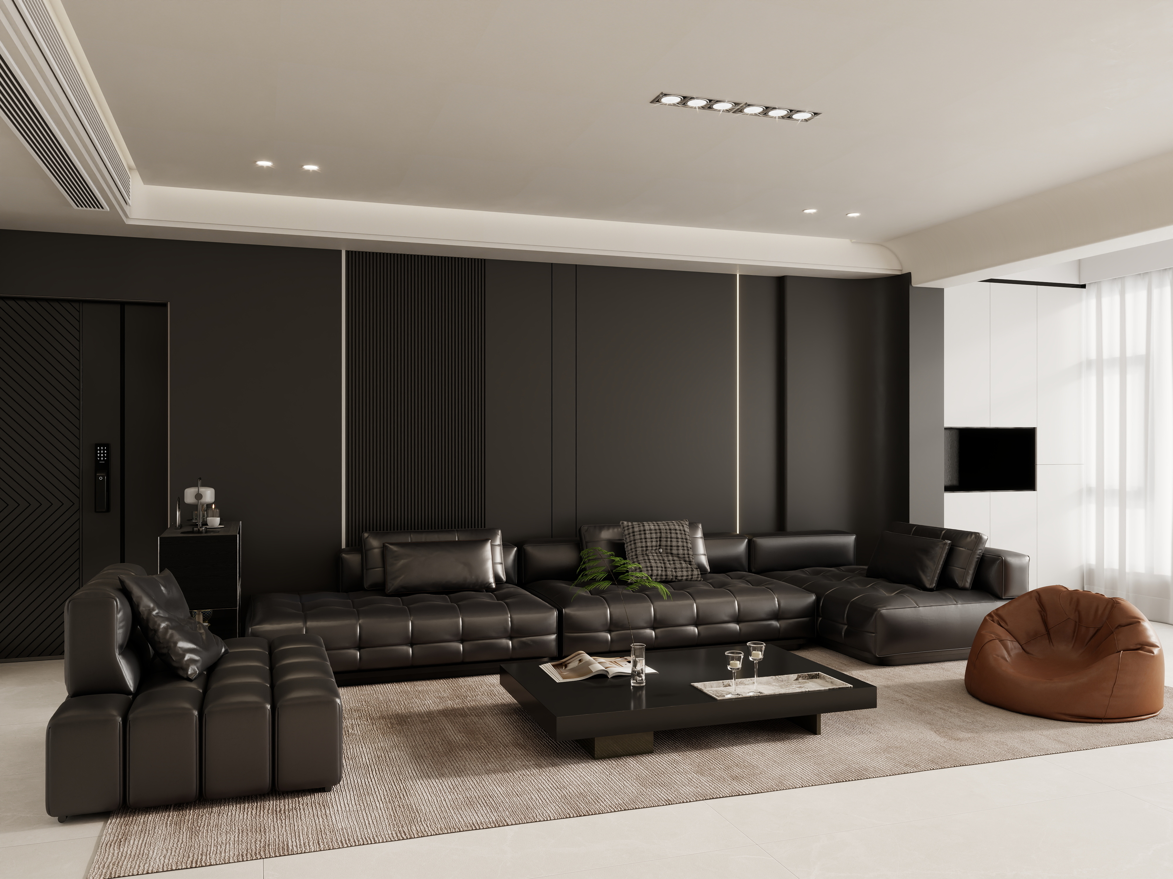 壹诺设计工作室-现代简约—无主灯装修效果图