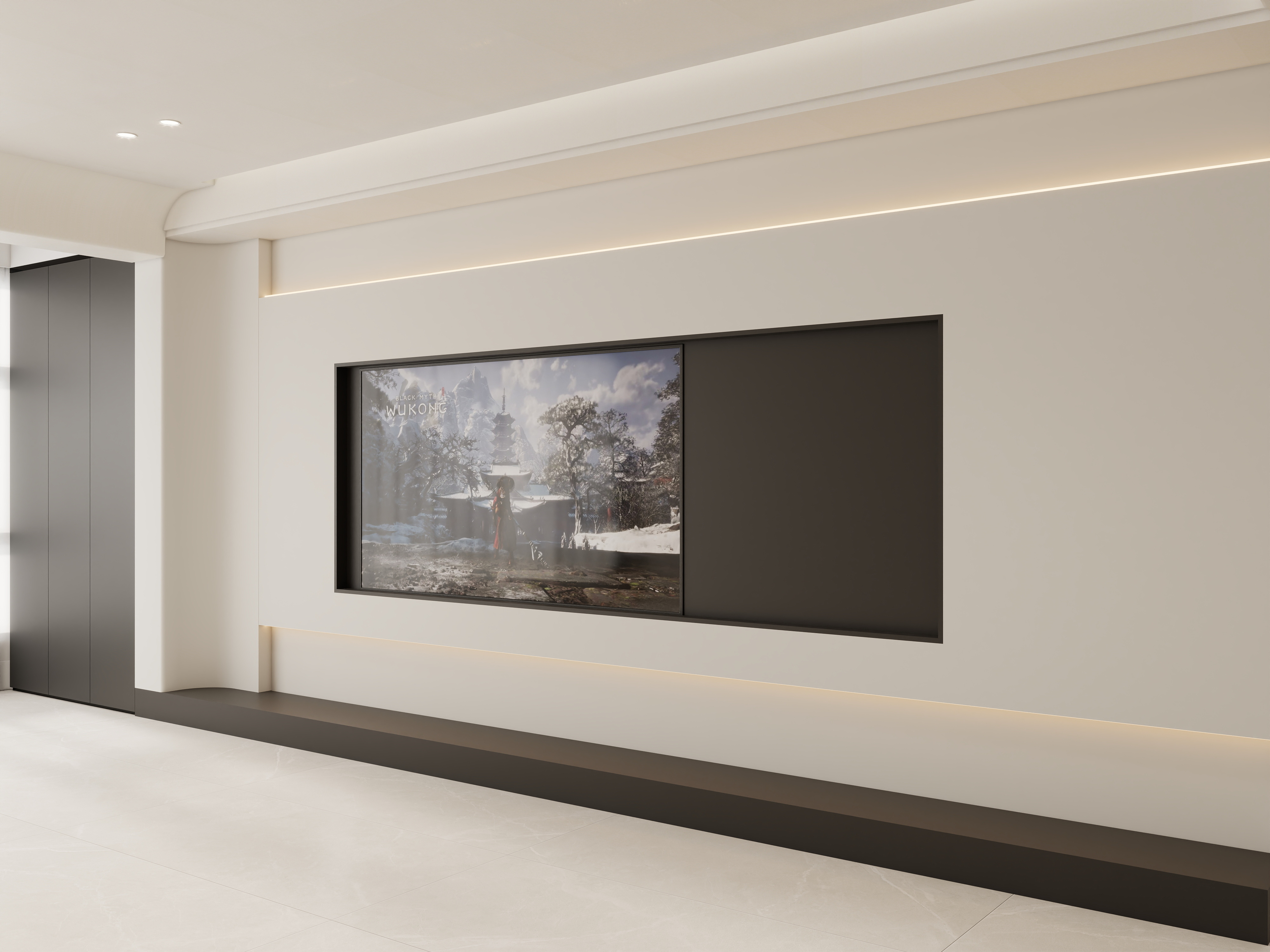 壹诺设计工作室-现代简约—无主灯装修效果图