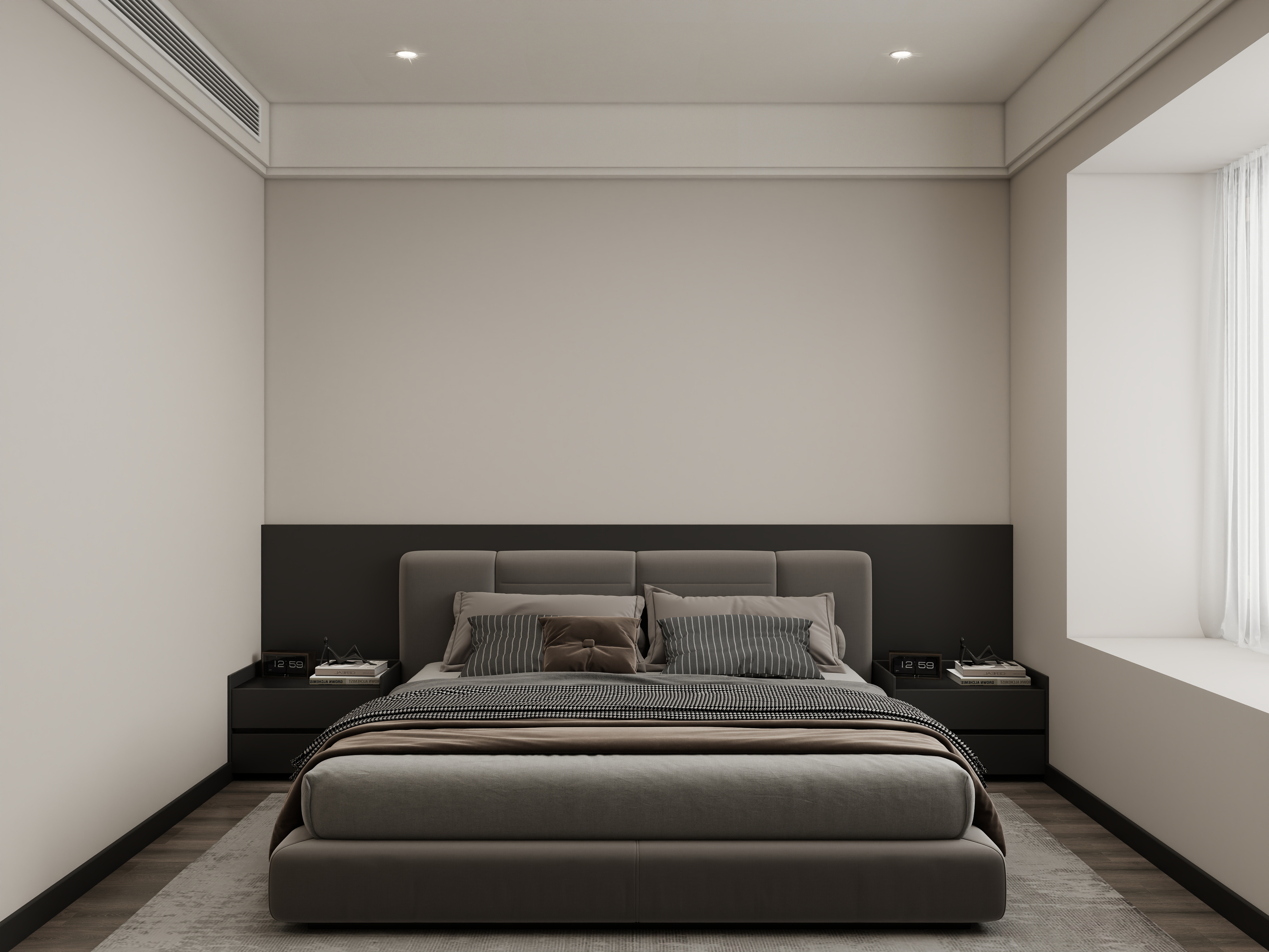 壹诺设计工作室-现代简约—无主灯装修效果图