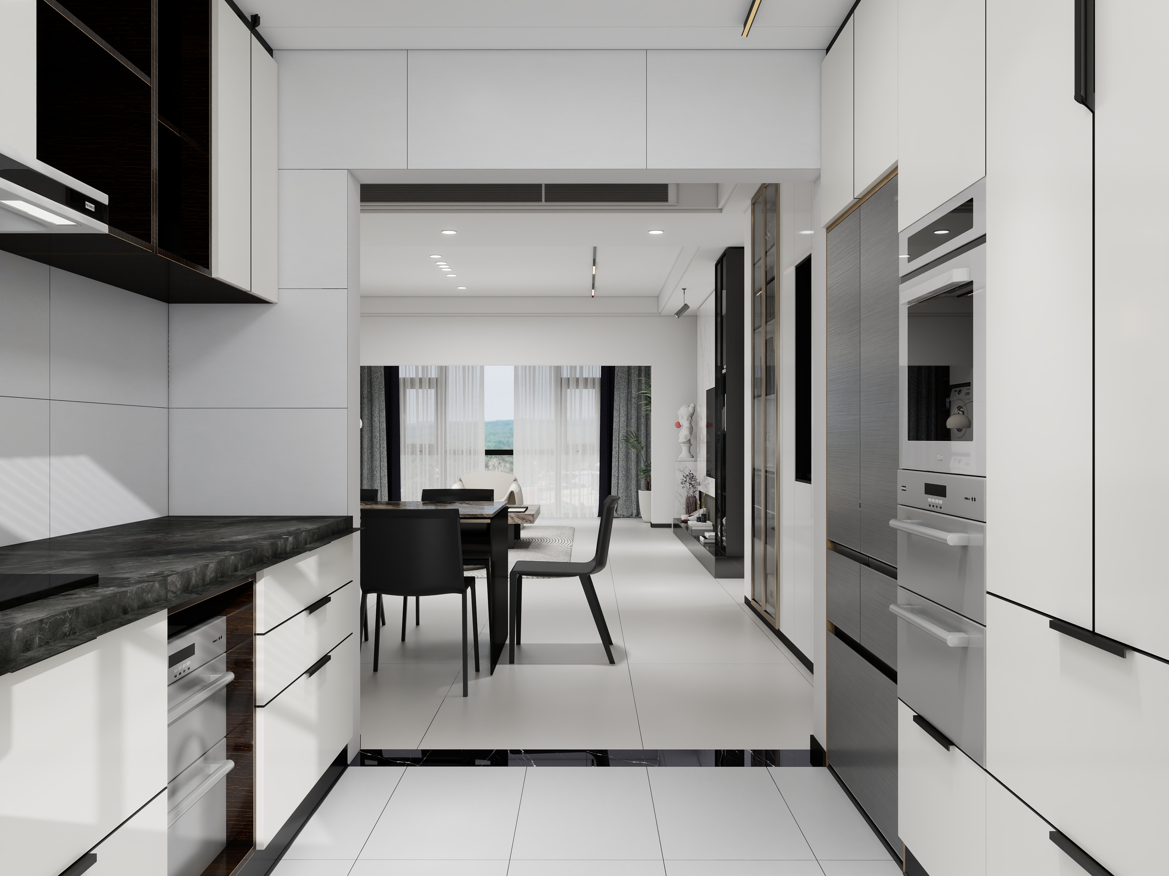 冠匠设计-曲靖市极简风格装修效果图