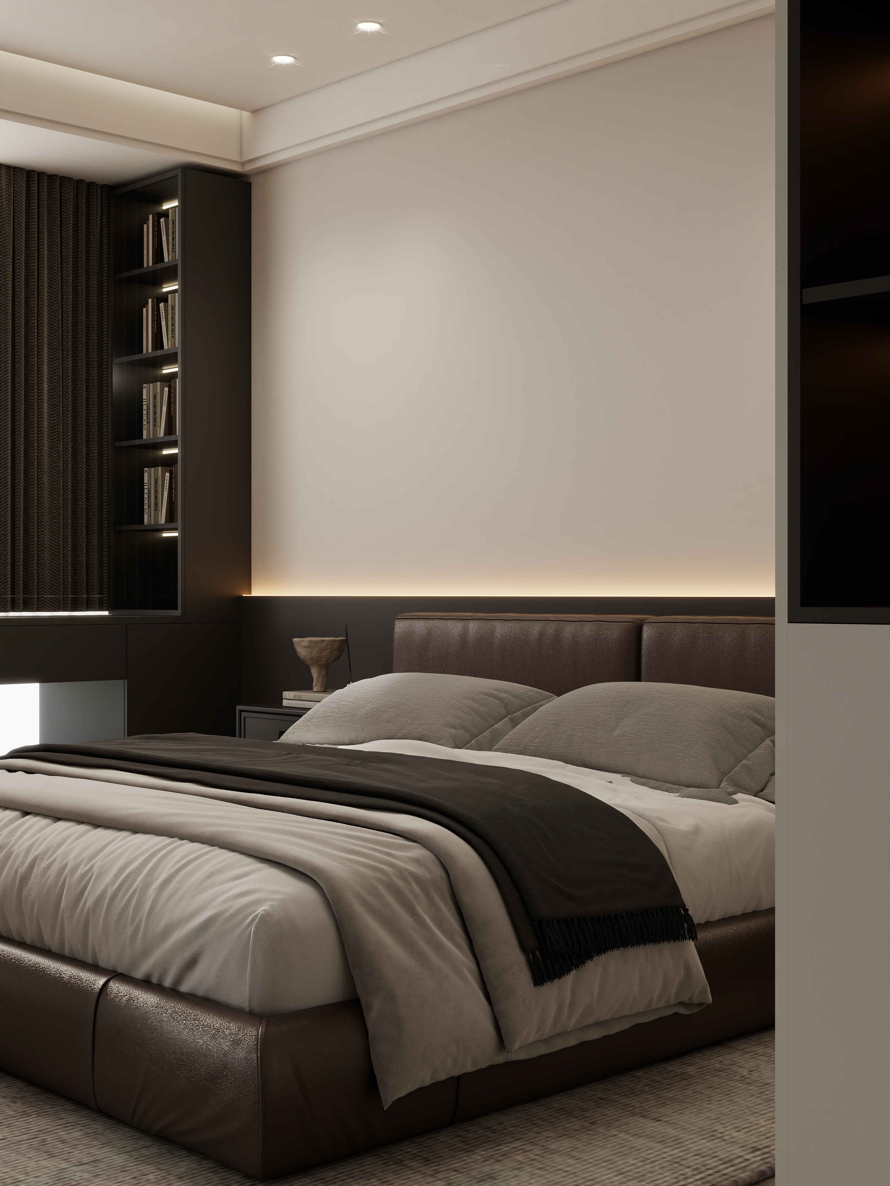 壹诺设计工作室-现代简约—无主灯装修效果图