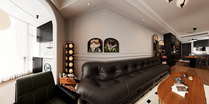 蒙丟丟-中古法式100m²-装修设计方案