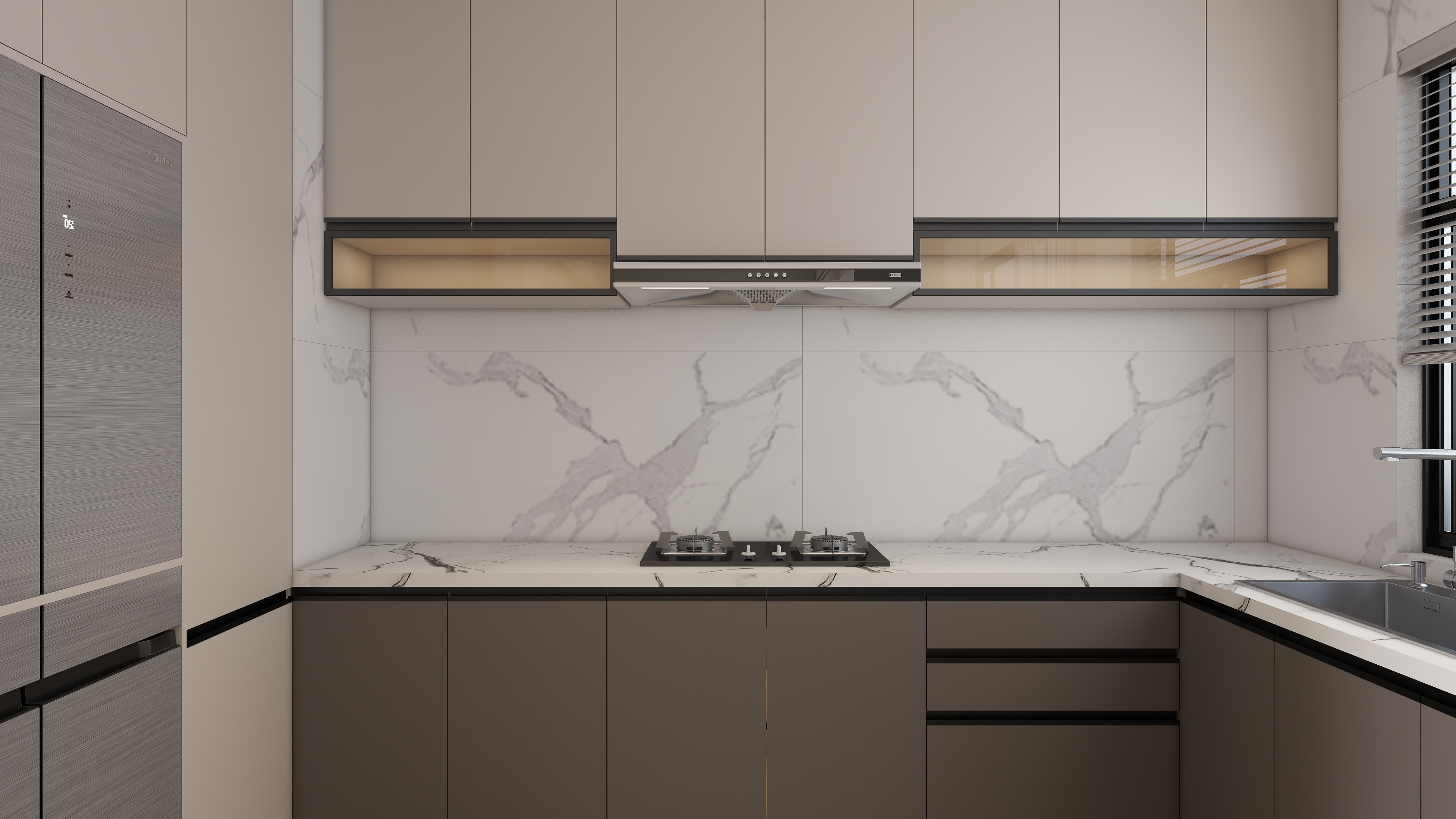 星空设计500一套-现代轻奢5室171㎡装修效果图