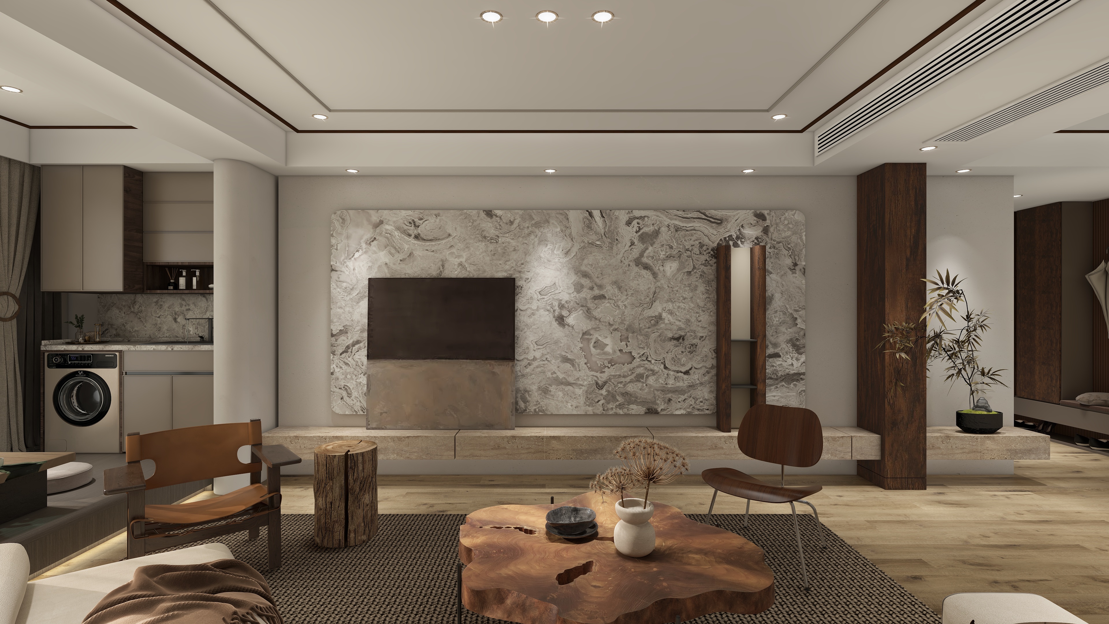 大金空调官方-新中式客阳一体：传统美学与现代生活哲学的深度交融装修效果图