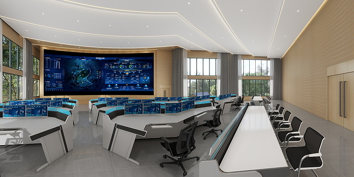 高合-多媒体指挥大厅-装修设计方案