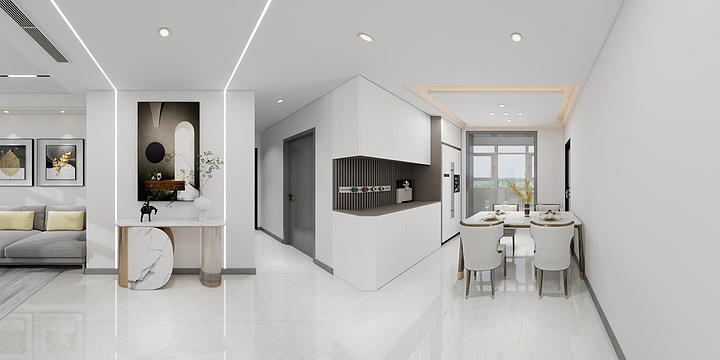 沧州彩信装饰有限公司-新华府45-1-702  方案二-装修设计方案