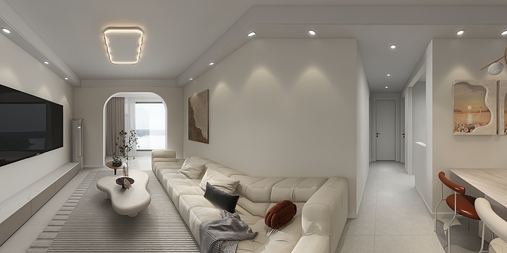 小哈001-105㎡3室-装修设计方案