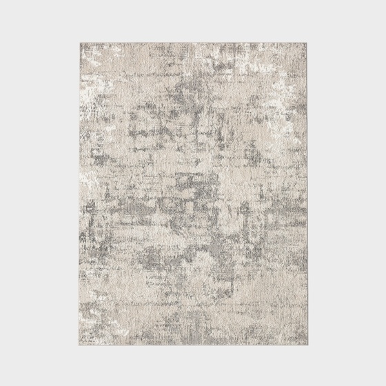 Minimalist Plush Carpet 3D Model in Gray