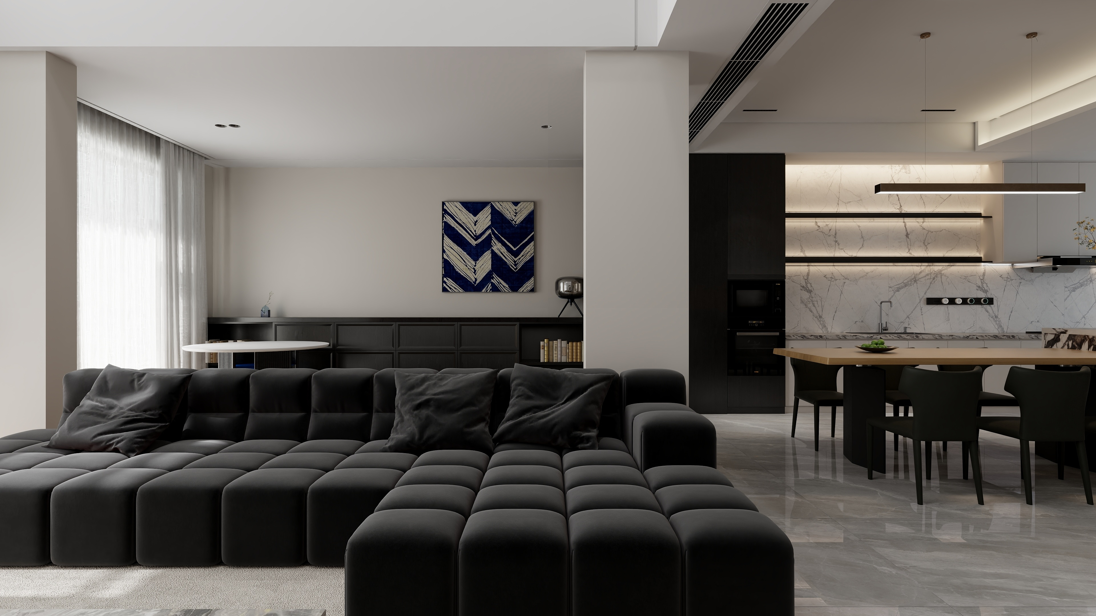 沐晓白-现代简约112㎡-装修设计方案