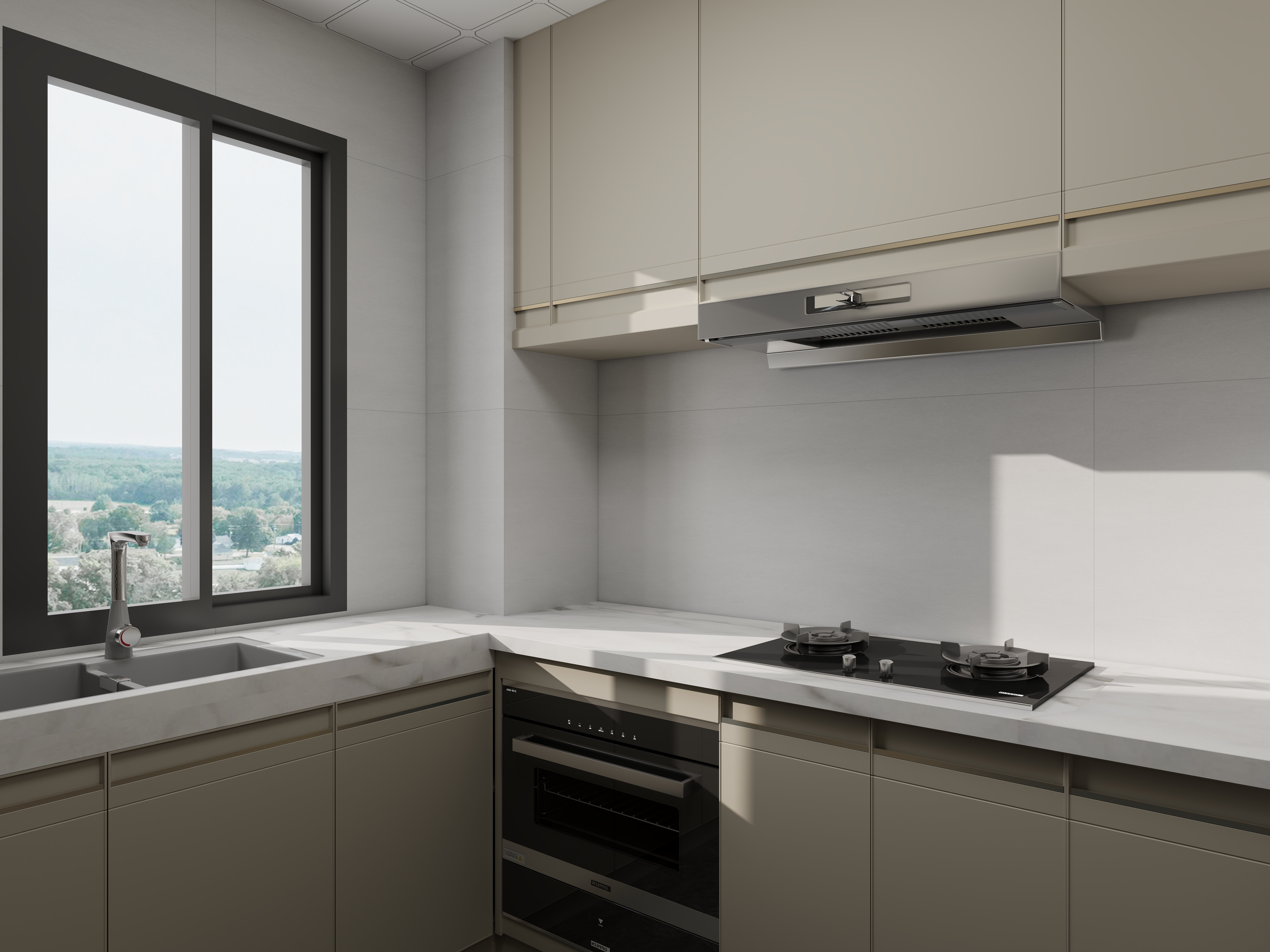 艺雅丽-77平现代简约装修效果图