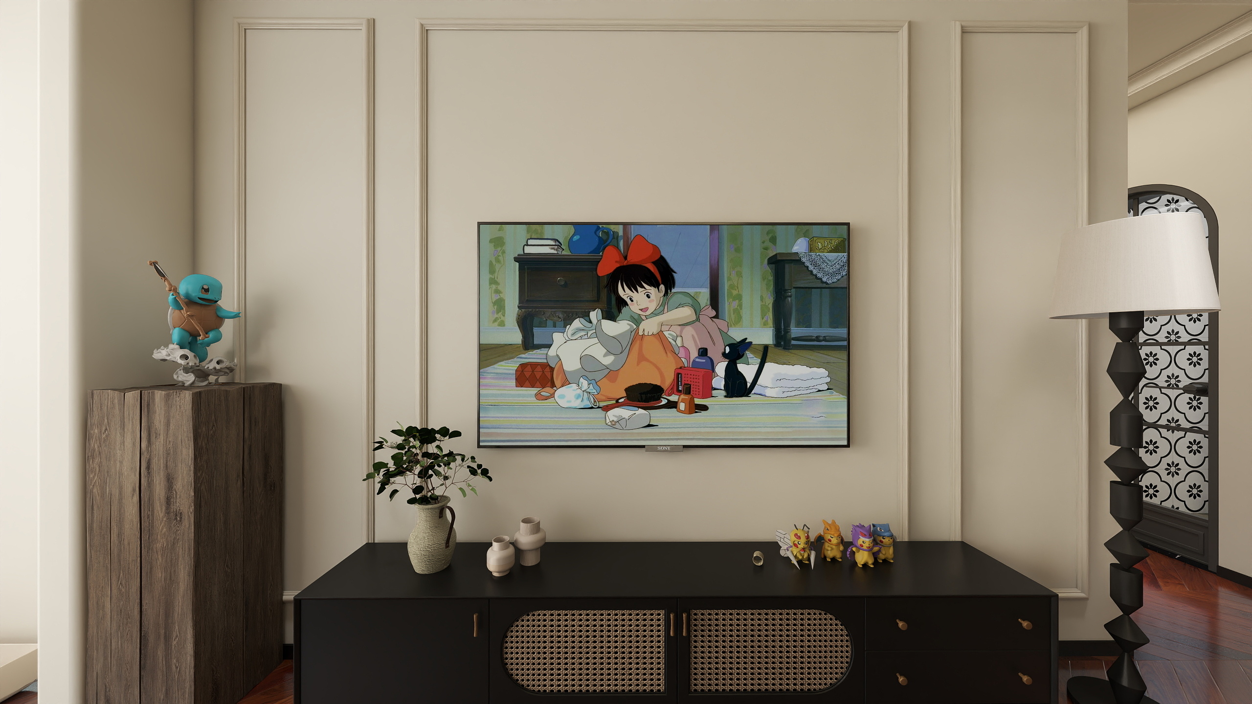 周鹏-学府苑89㎡3室 法式中古-装修设计方案