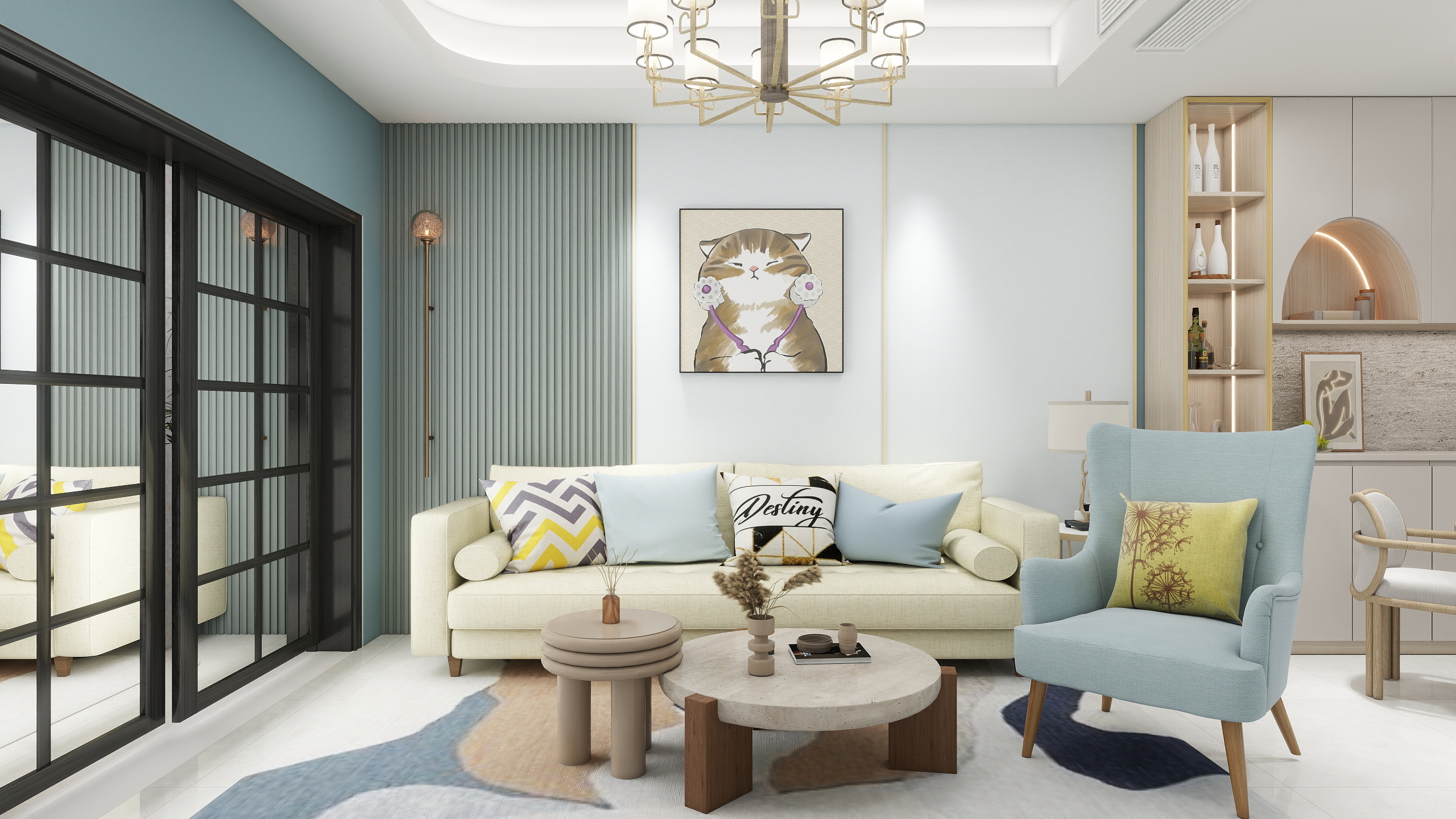 1597*ZVcr-海德公园81㎡3室-装修设计方案