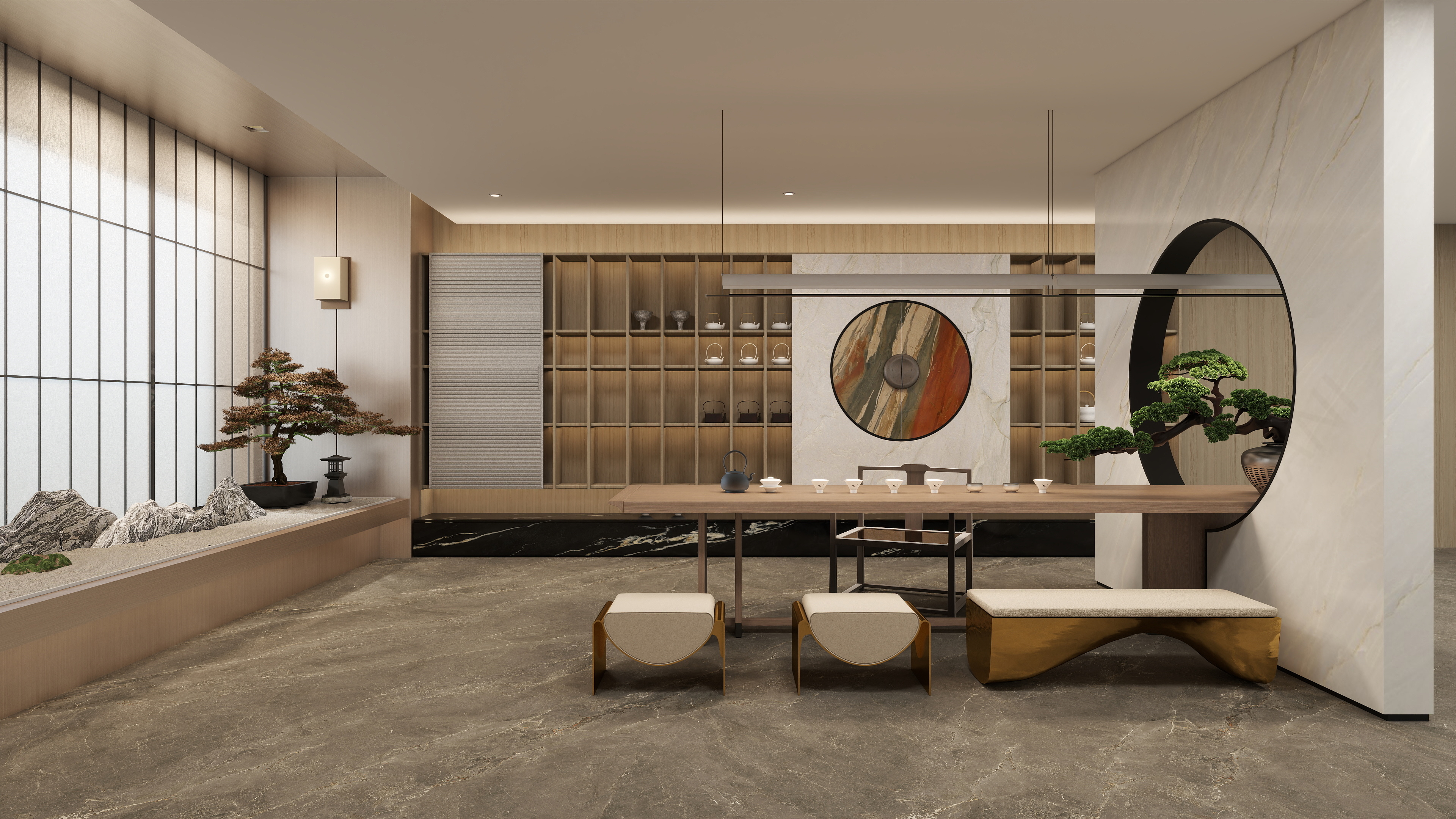 彭文廉-新中式茶室-伏旭-柿秋-副本-装修设计方案