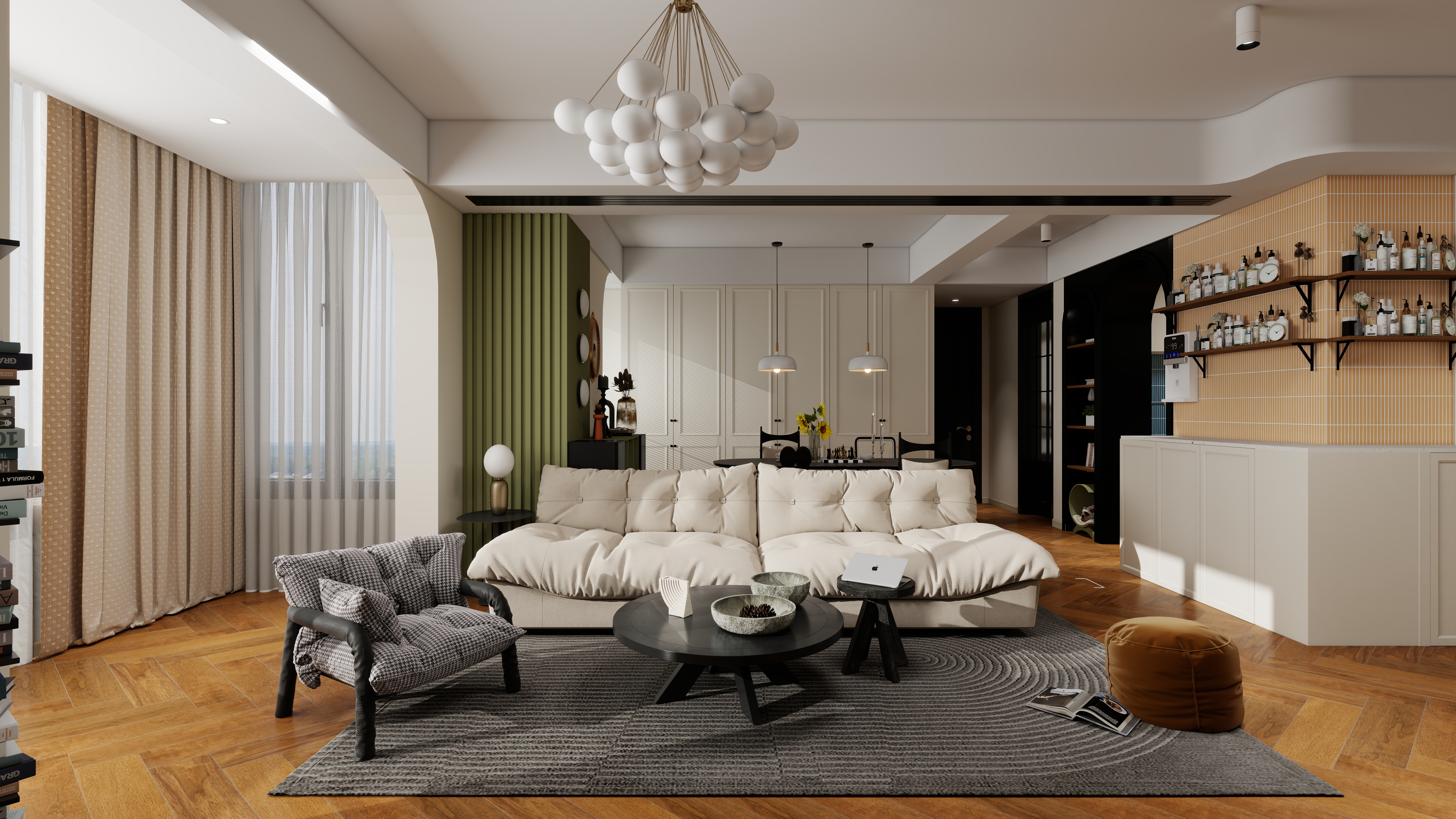 设计师Ada-法式复古风-130平套三双卫装修效果图