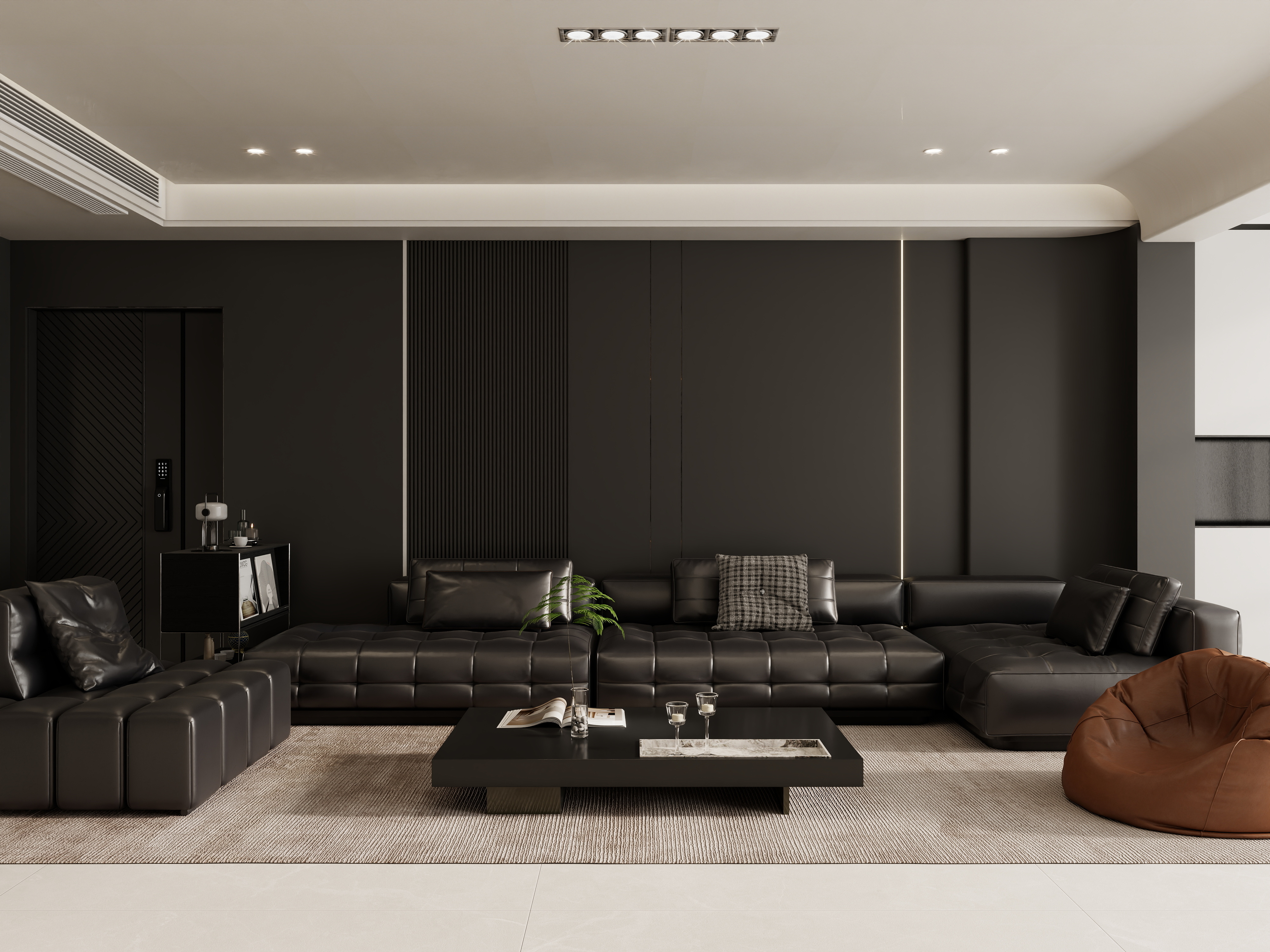 壹诺设计工作室-现代简约—无主灯装修效果图