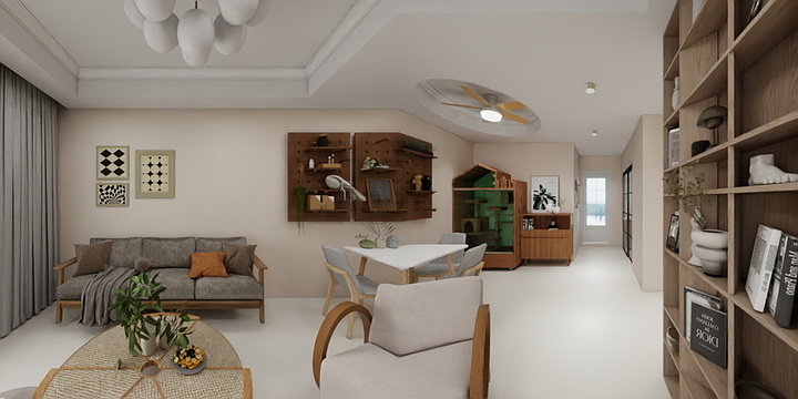 唯自渡-海德公园81㎡3室-装修设计方案