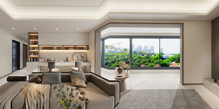 设计小小杨-中海太华府127㎡3室-装修设计方案