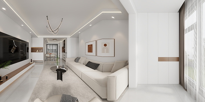 FH設计-金龙居10-2-1901(奶油风）-装修设计方案