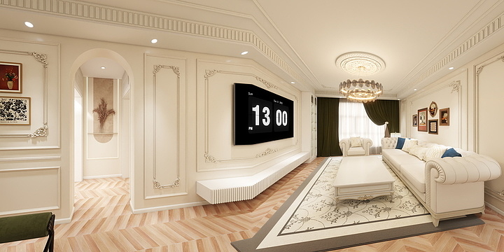 阿克装饰装潢设计工作室-布尔津县七彩阳光小区10号楼1单元101室方案-装修设计方案