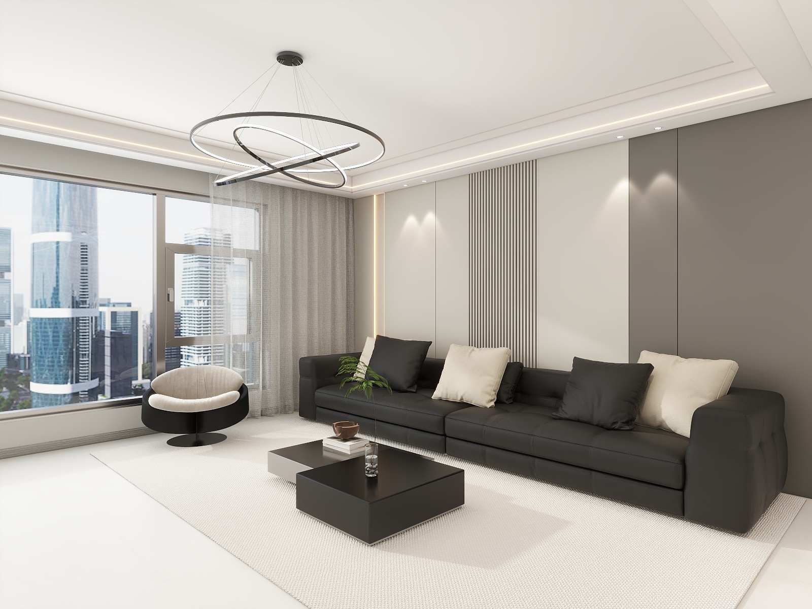 沧州唯美装饰-锦绣天下-125平3室2厅-装修设计方案