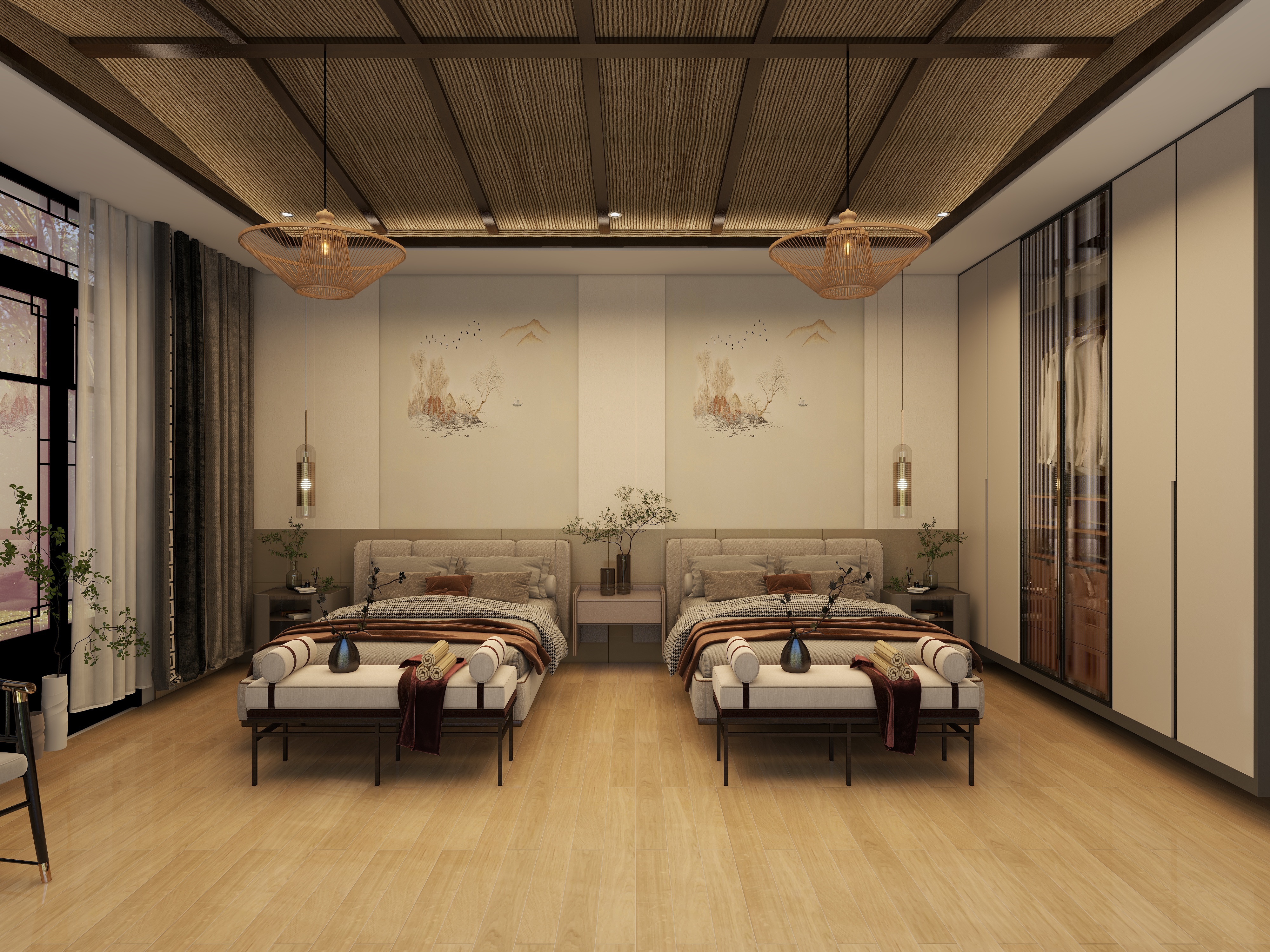 zhkunnnnn-民宿32㎡1室装修效果图