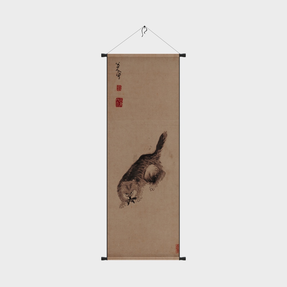 新中式卷轴画