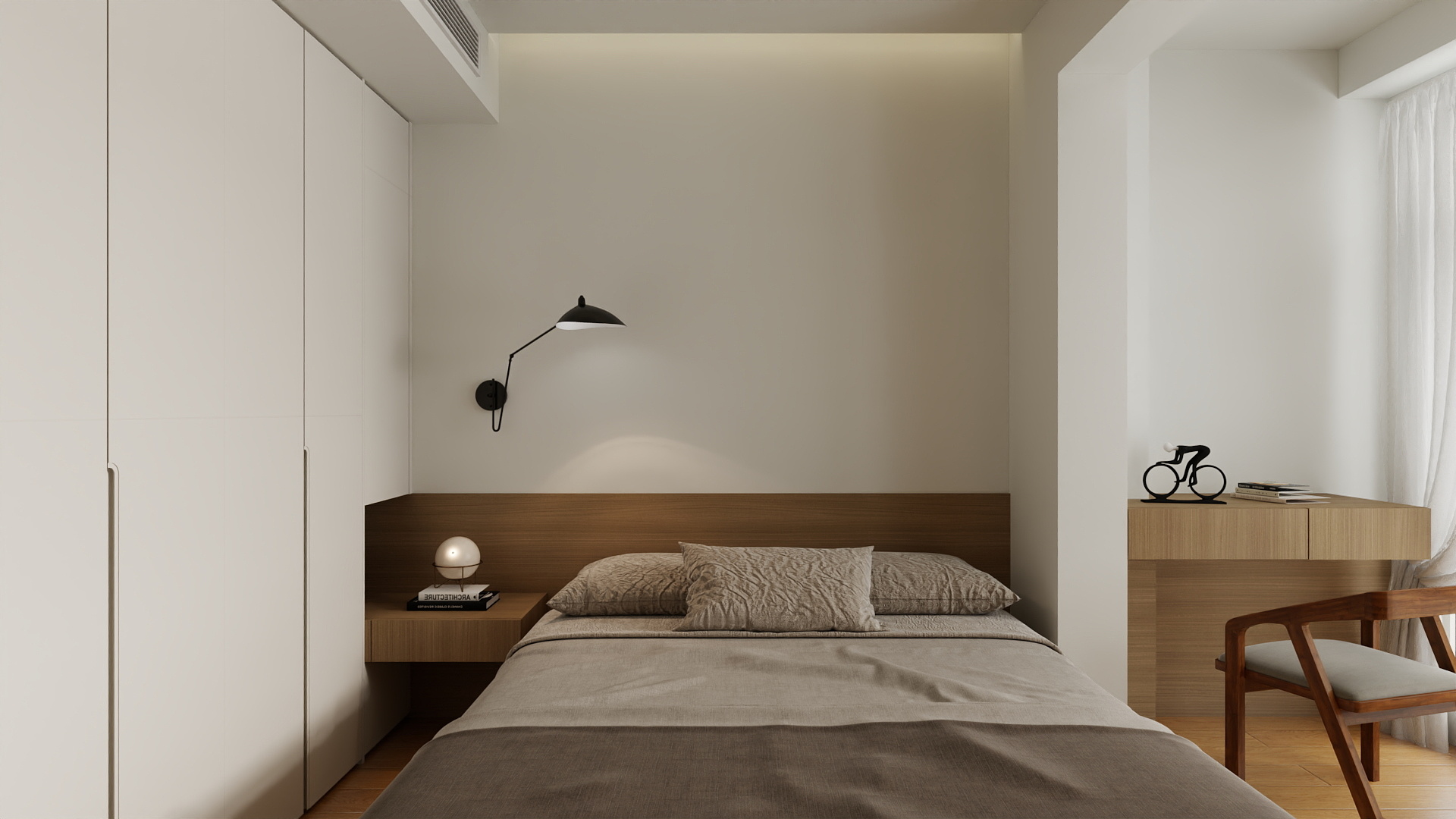 A周素人设计-90平原木盒子装修效果图