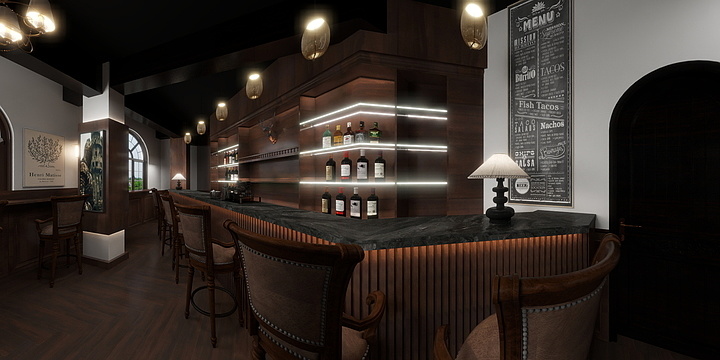 丶坂本-中古酒吧-装修设计方案