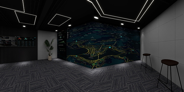 设计师Emiya-控制室演示室-工业风-装修设计方案