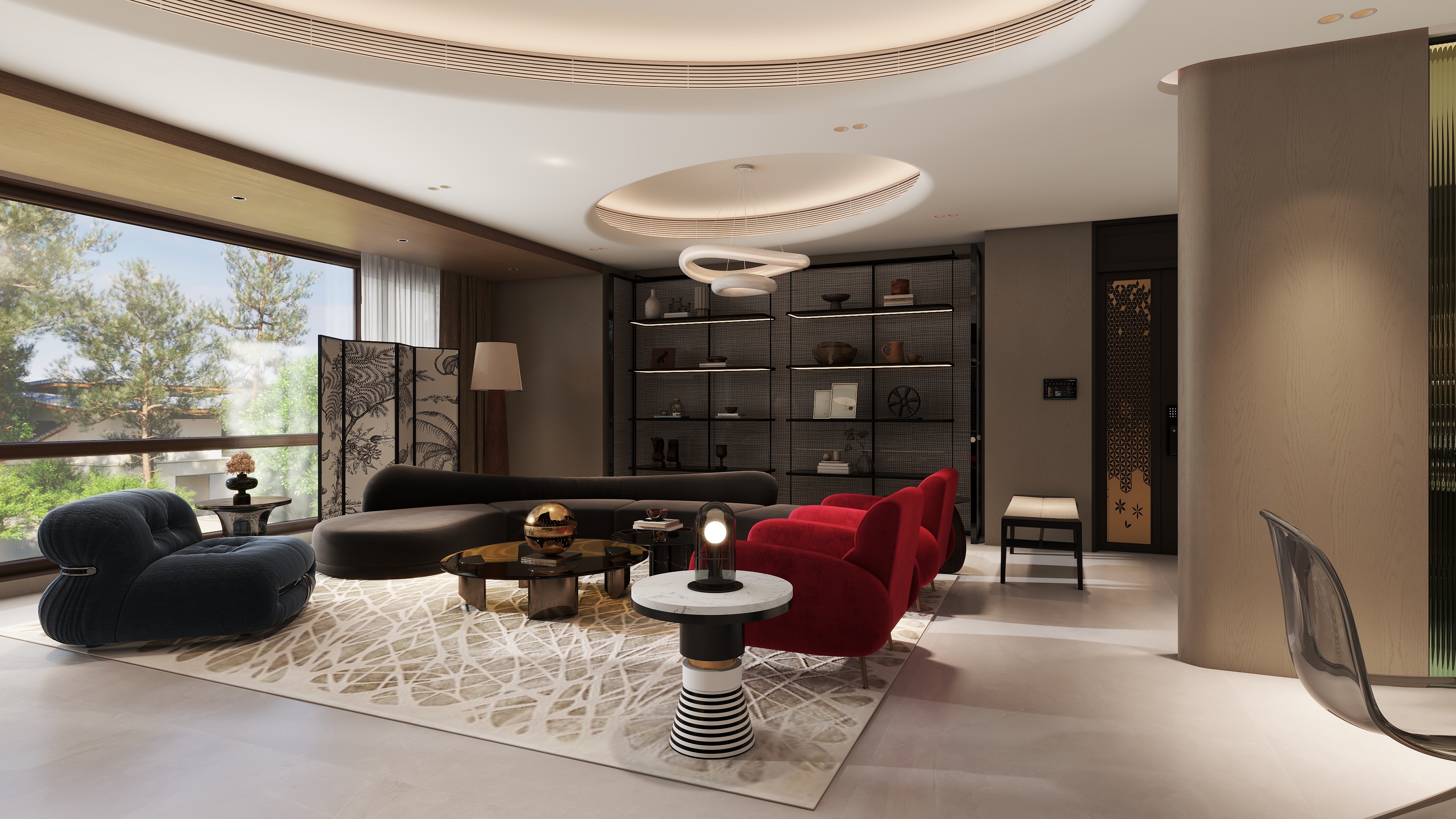 邹偕毓-彩色的生活-148方的家装修效果图