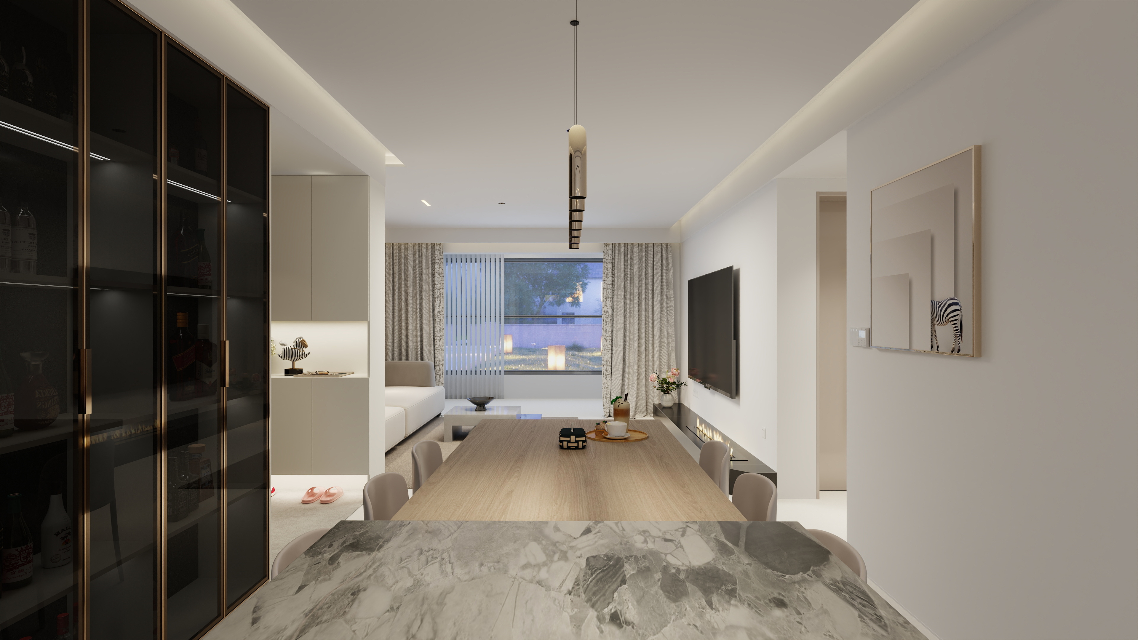 源海室内设计工作室-闫设计-建业复试倒效果-装修设计方案