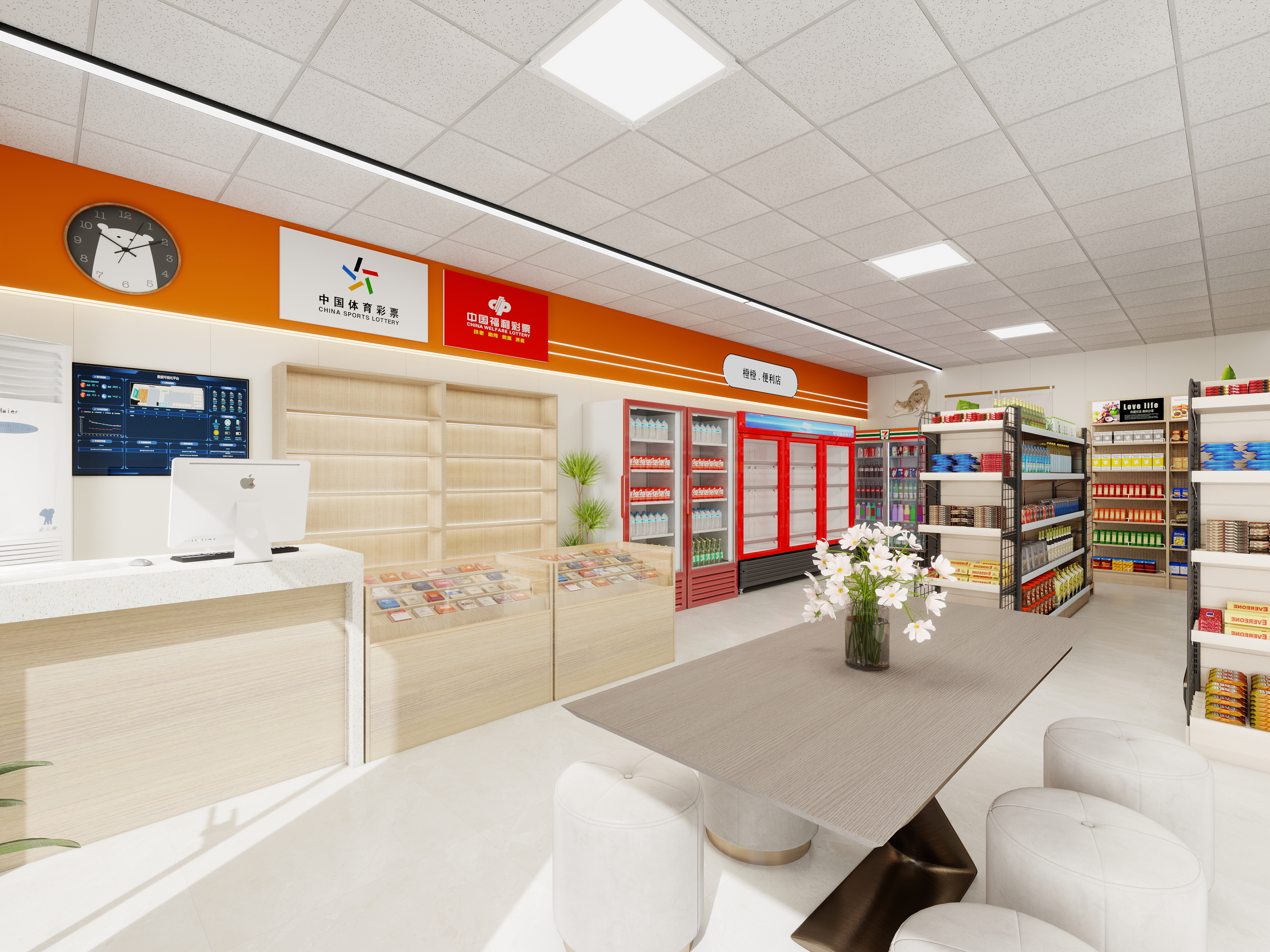 书凡设计--永和装饰-70平米便利店设计方案-装修设计方案