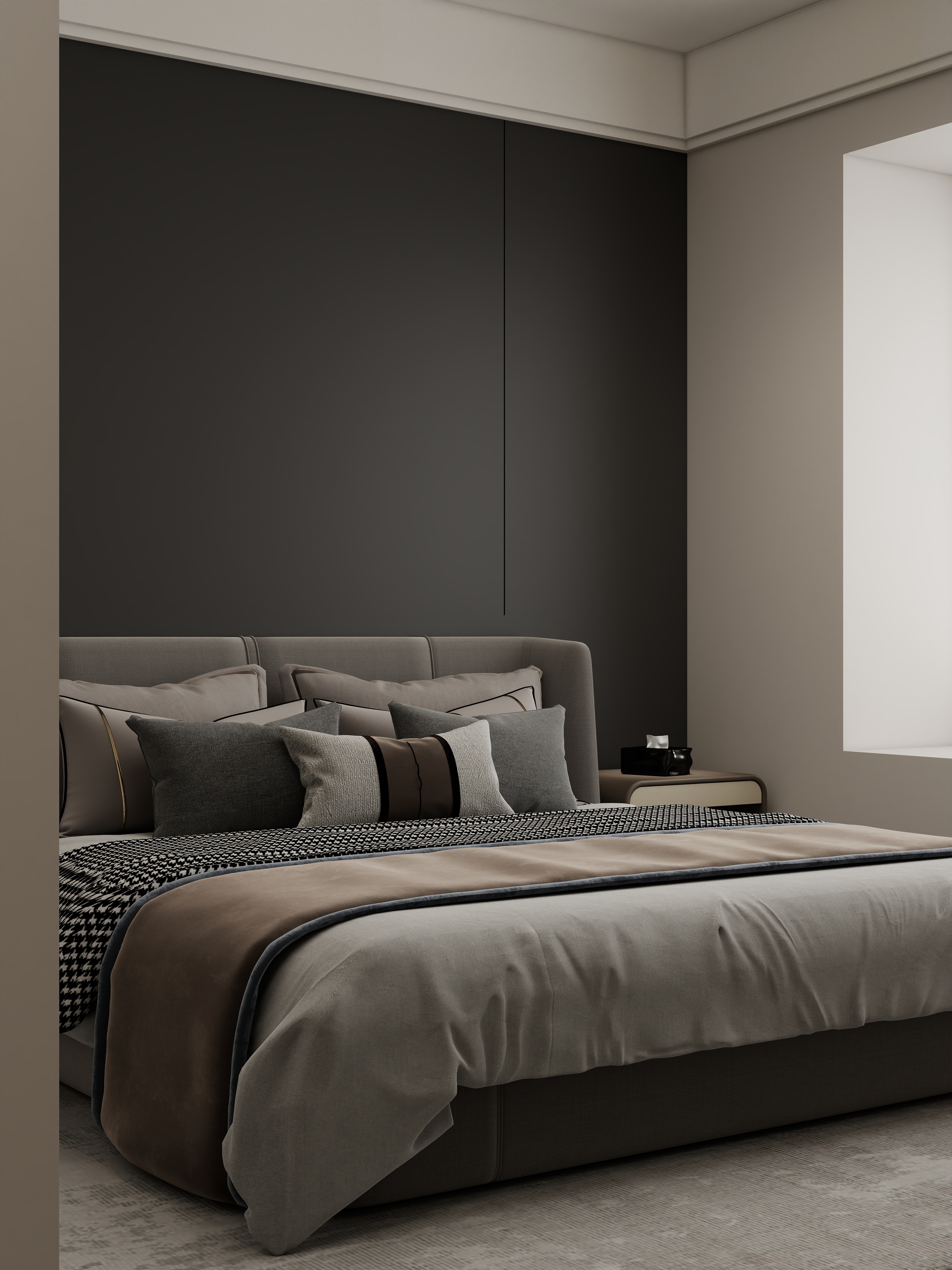 壹诺设计工作室-现代简约—无主灯装修效果图