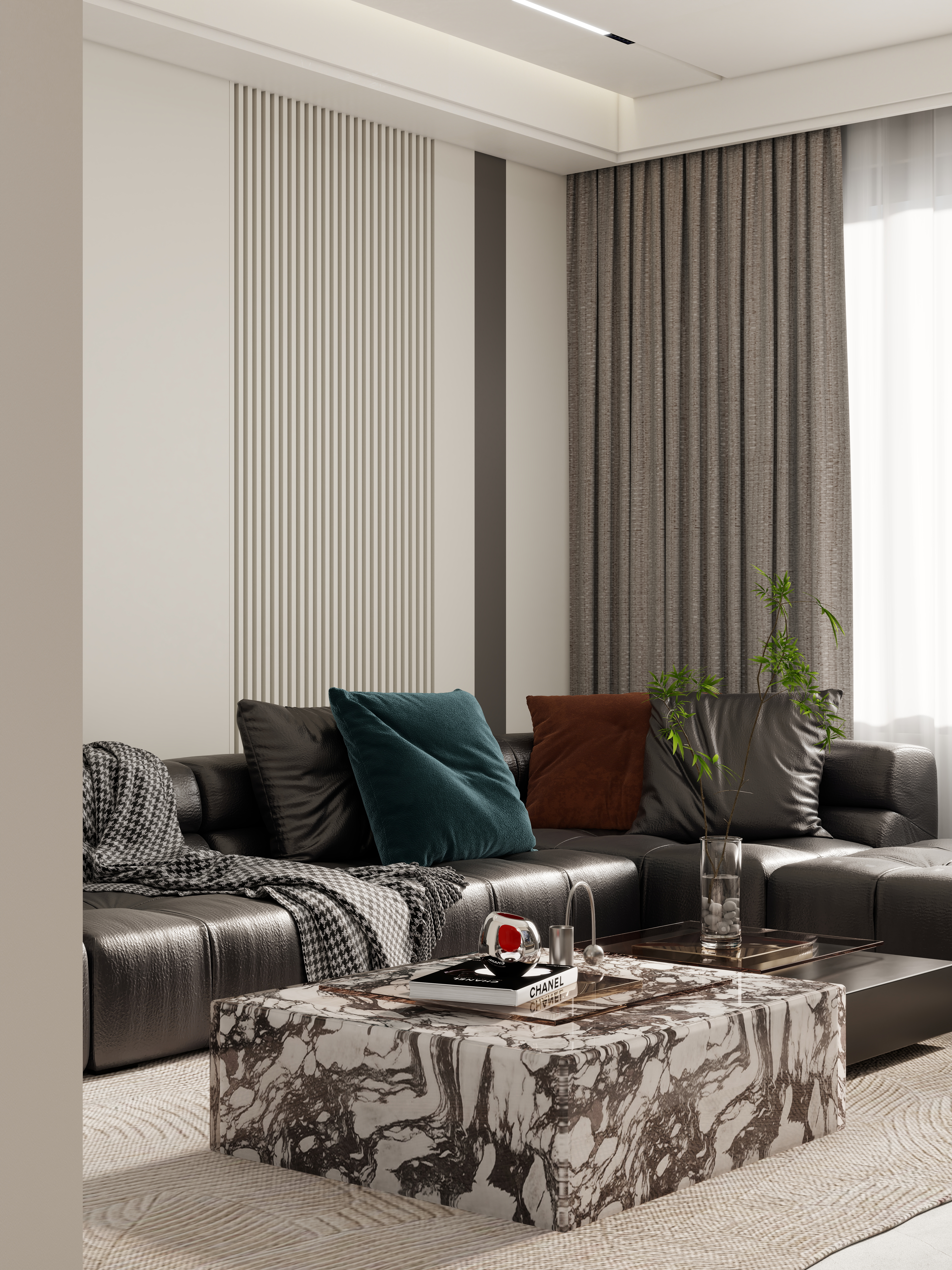 壹诺设计工作室-106㎡3室-现代简约装修效果图