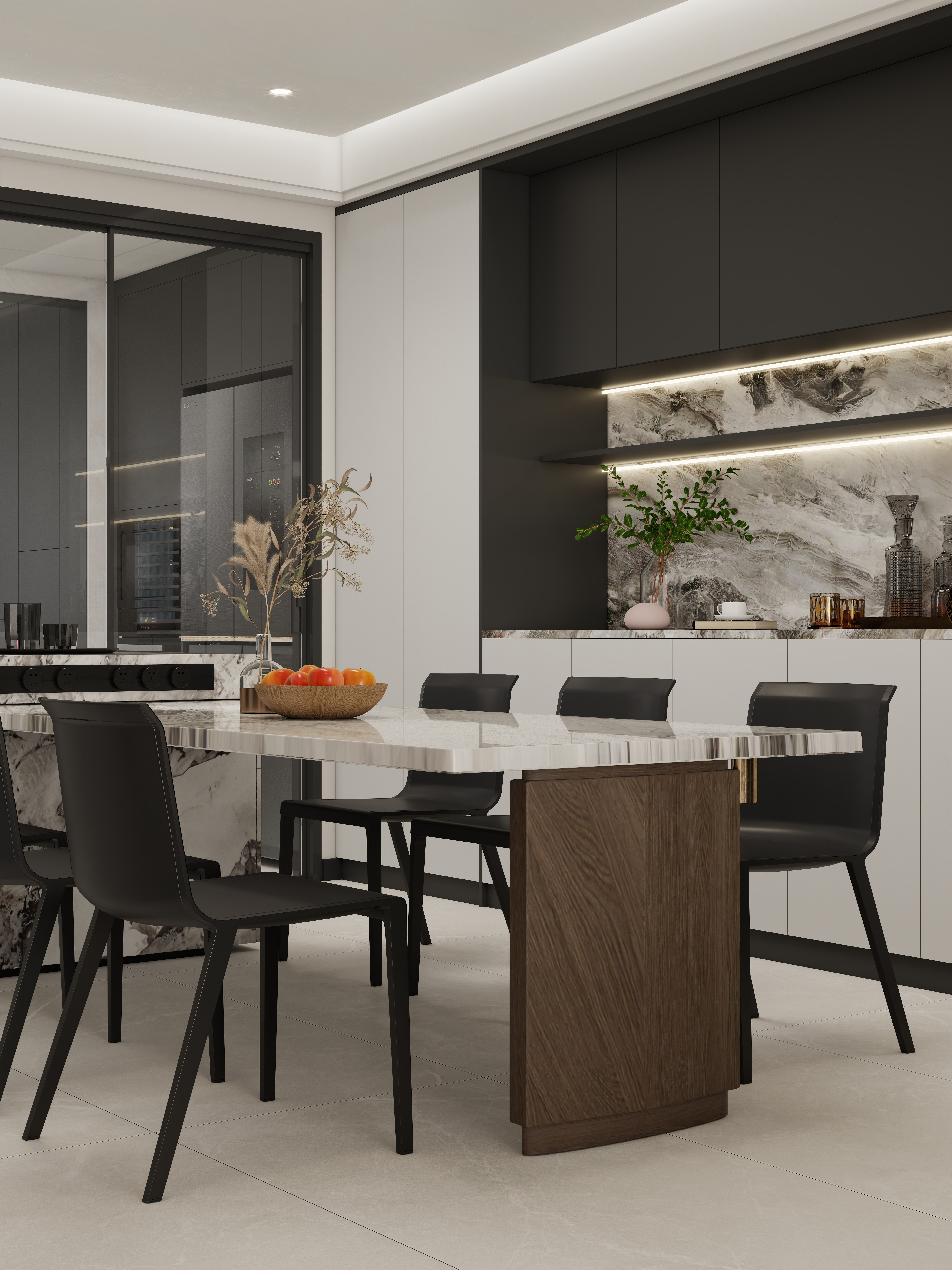 壹诺设计工作室-150㎡5室-现代简约装修效果图