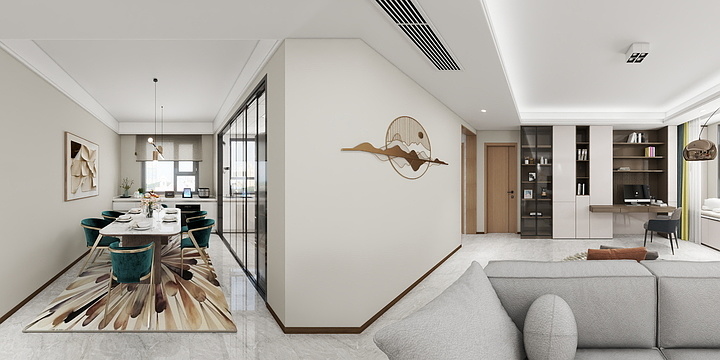 山东荣程艺佳装饰-越秀麓段府-装修设计方案