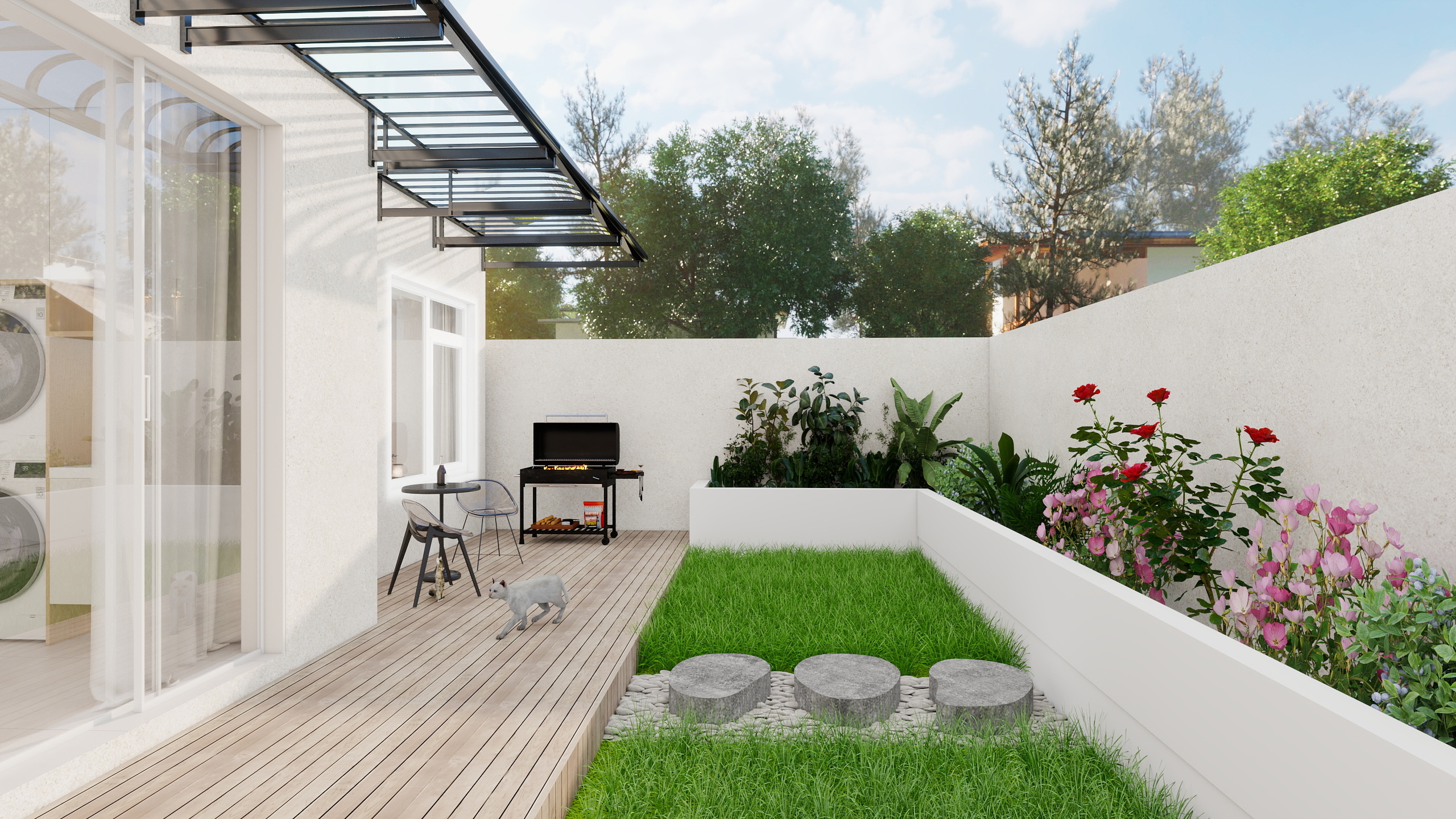 李青越-现代风格家具展厅装修效果图