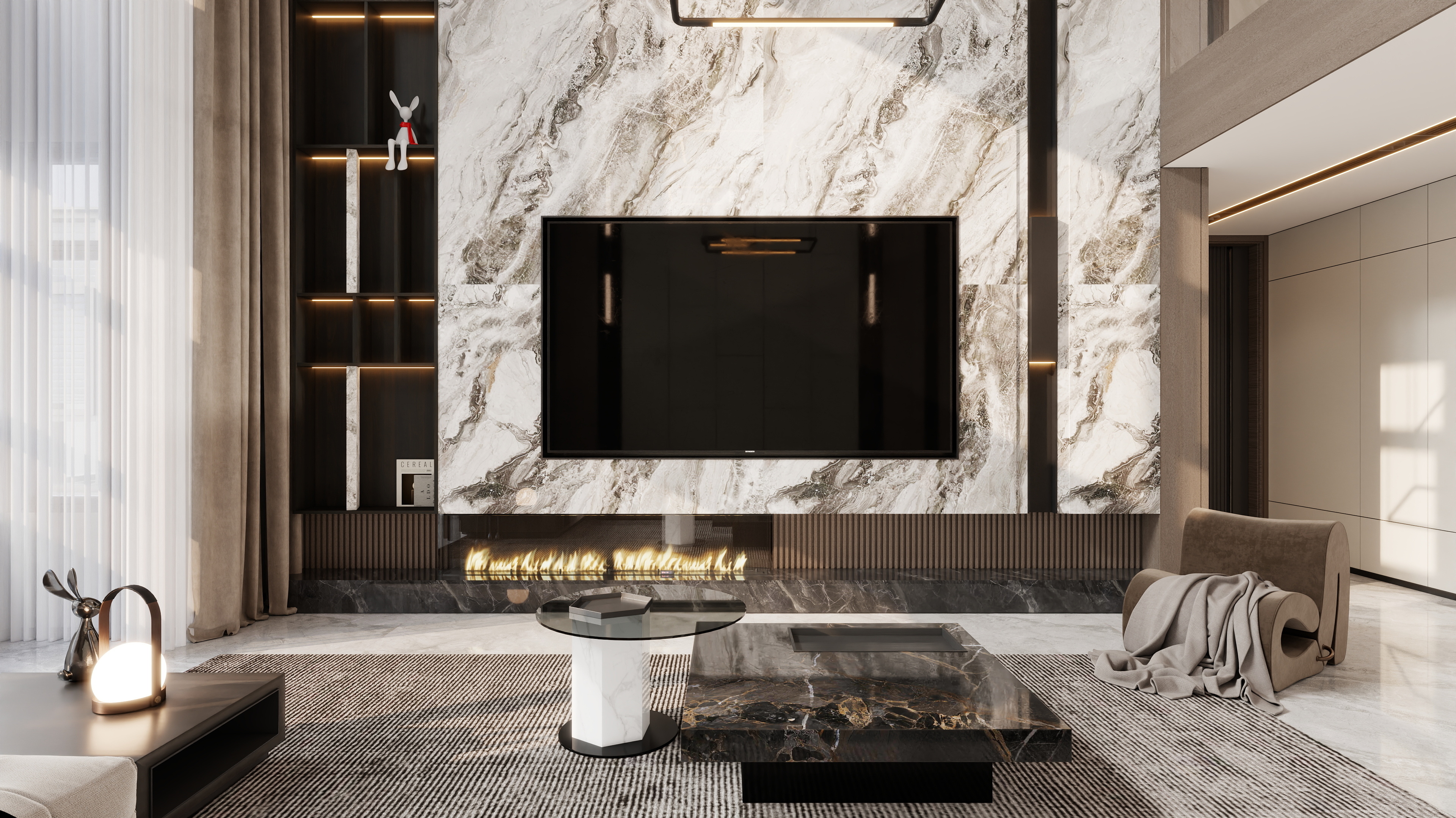 垣曲陈设计-刚玉学府 9号楼顶层复式（港奢混搭意式）-方案2-装修设计方案