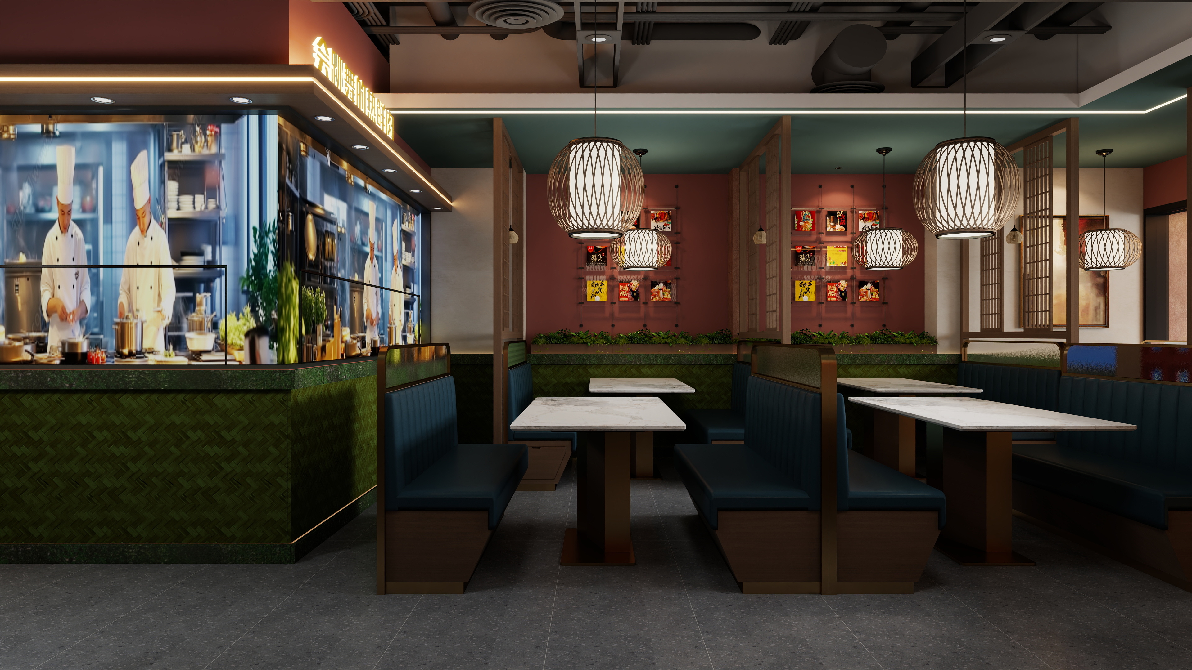 三石设计丨王云鹏-火锅店-装修设计方案