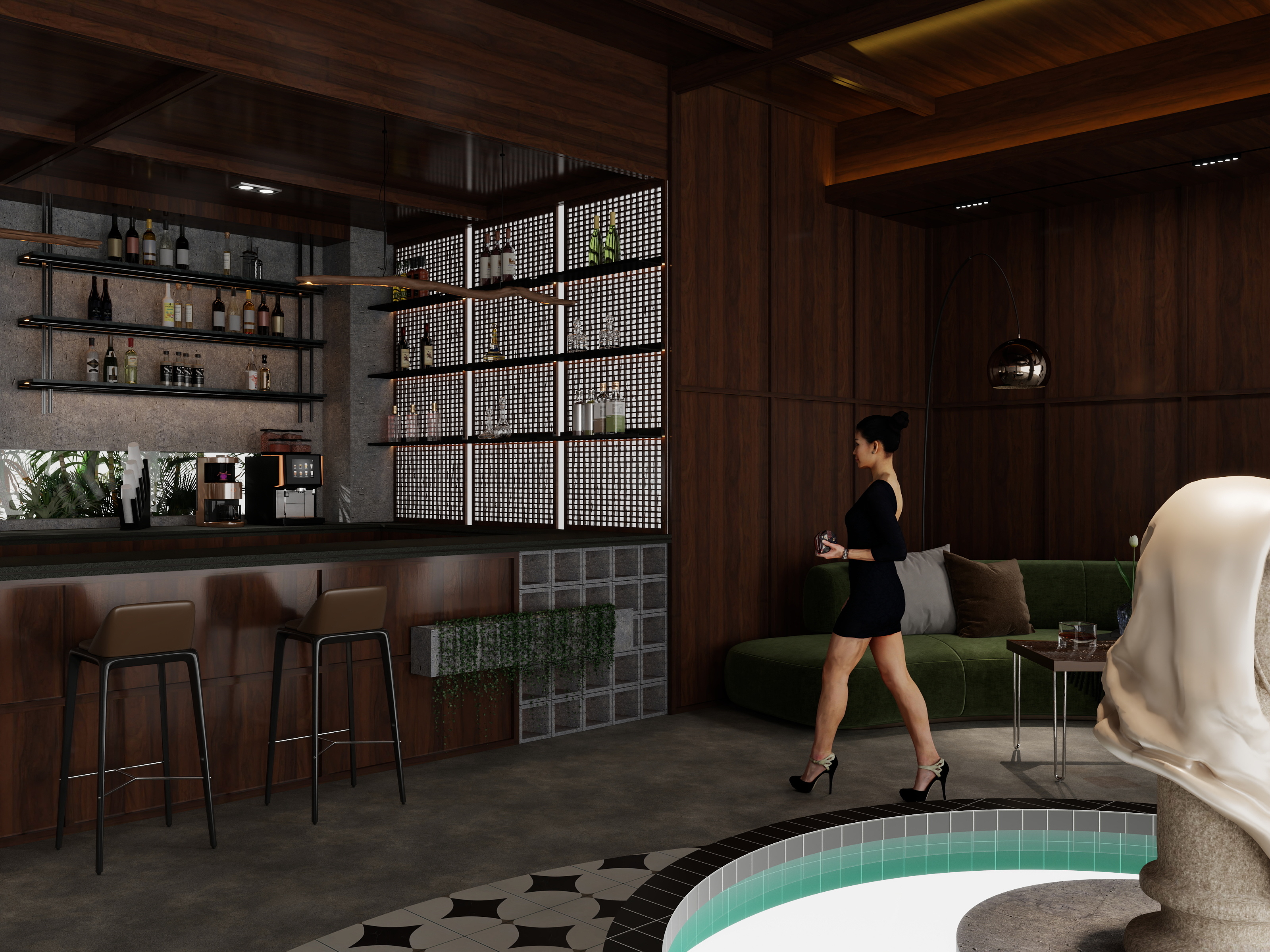 BuFan-Design-南阳风西餐吧-装修设计方案